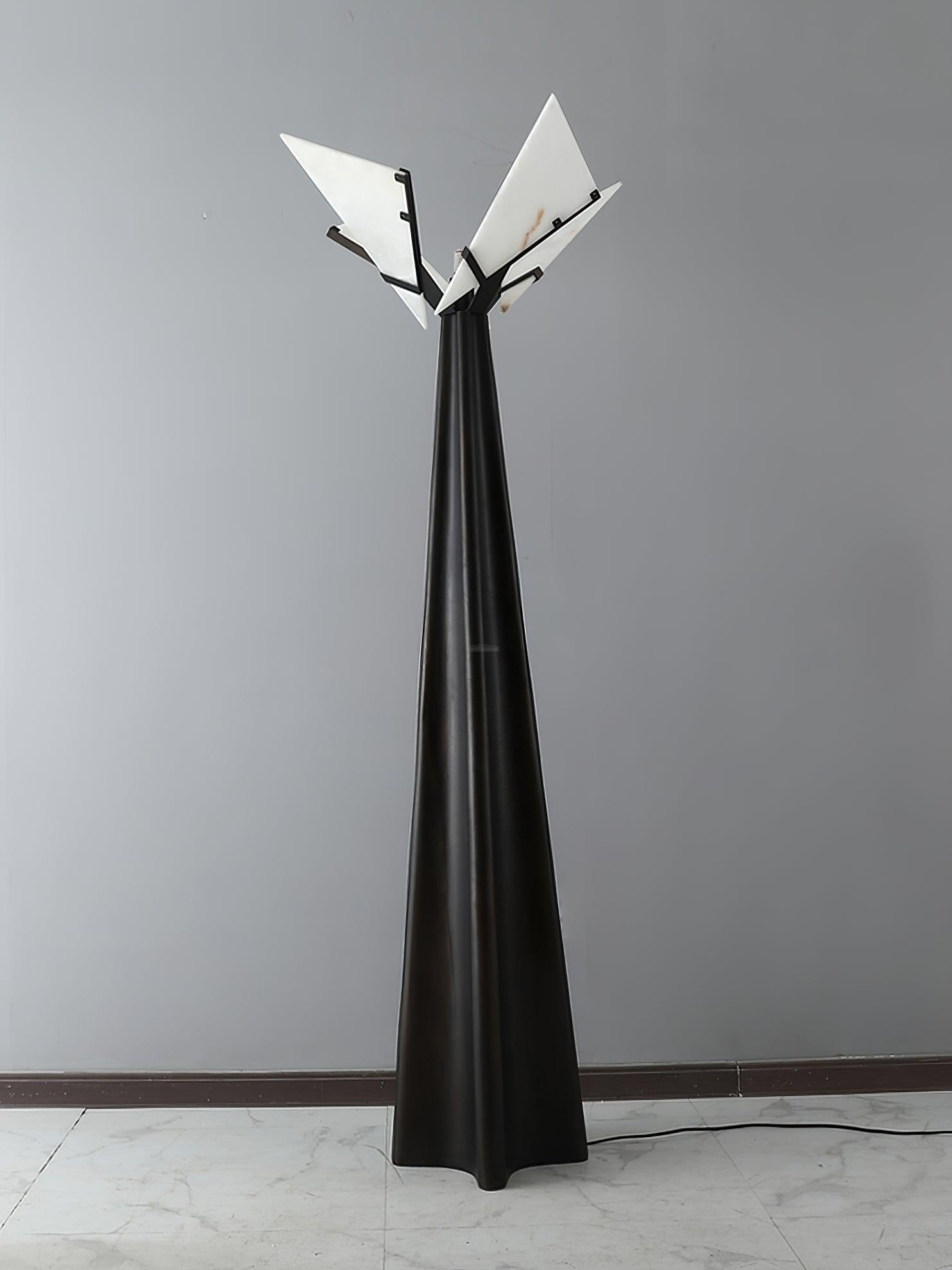 Religieuse Alabaster Floor Lamp - Alabaster-1-Luxehomezone