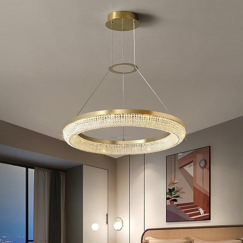 Round Crystal Ring Chandeliers - Luxehomezone