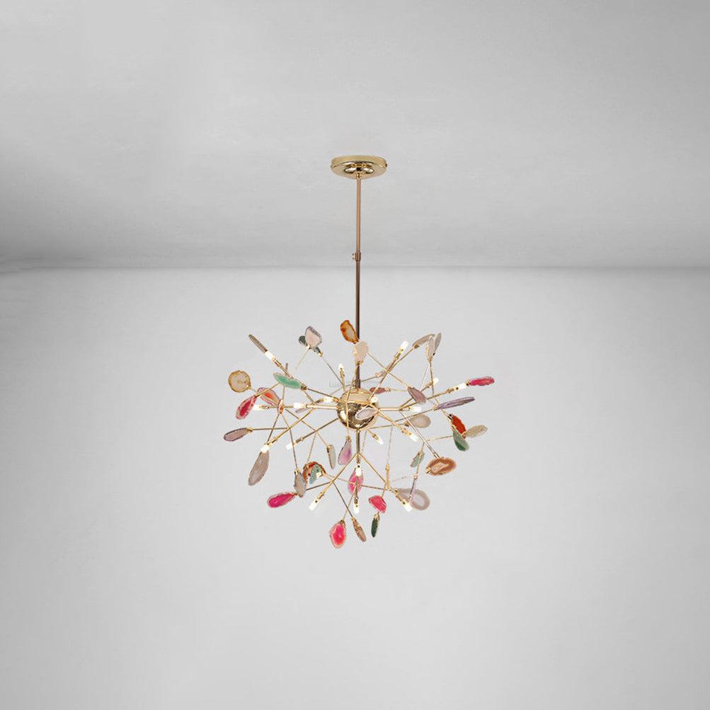 Agate Flake Chandelier with 4/12/16/20 heads - Branch-1-Luxehomezone