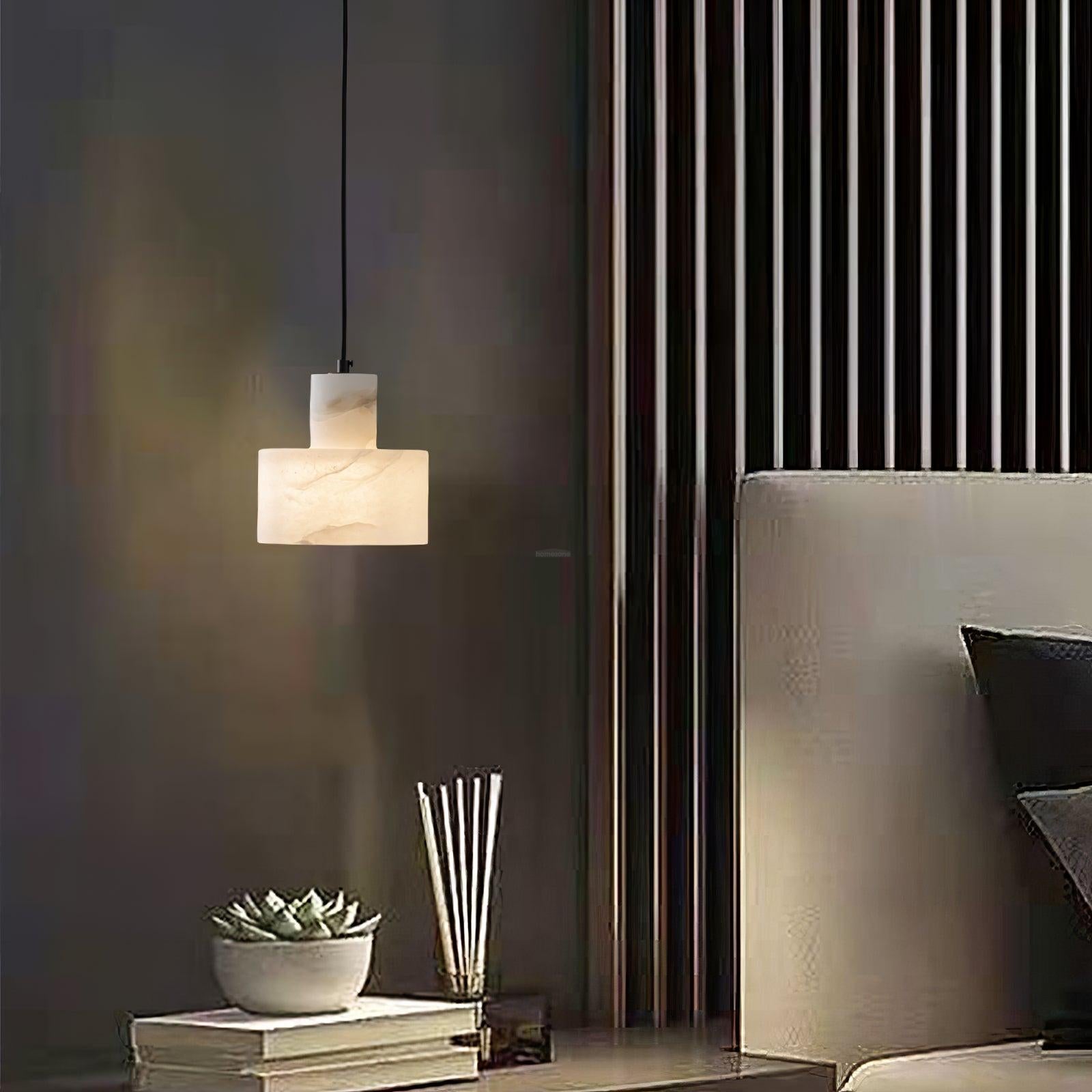 Cyls Pendant Alabaster Light - Luxehomezone