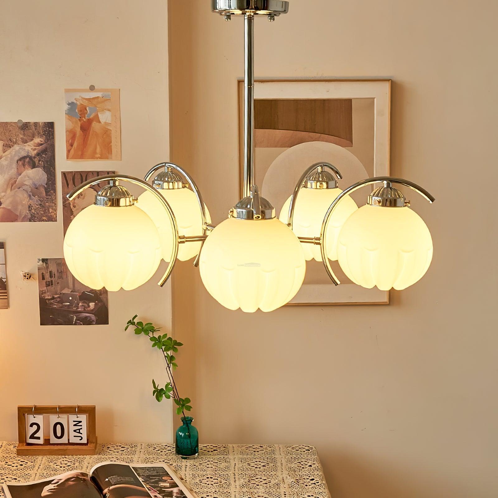 Litchford 5Lt Chandelier Φ 17.3″ - Bend-1-Luxehomezone