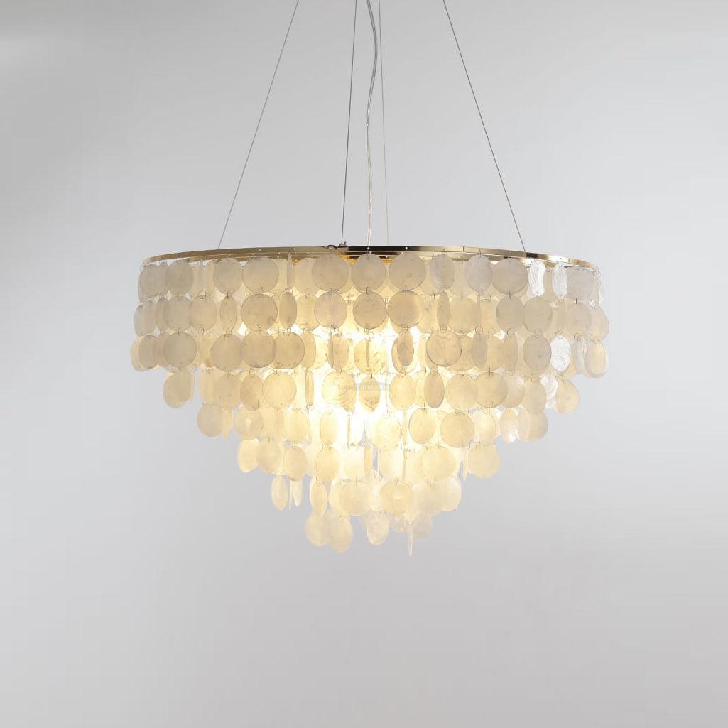Shell Wind Chime Chandelier ∅ 19.7″ - Luxehomezone