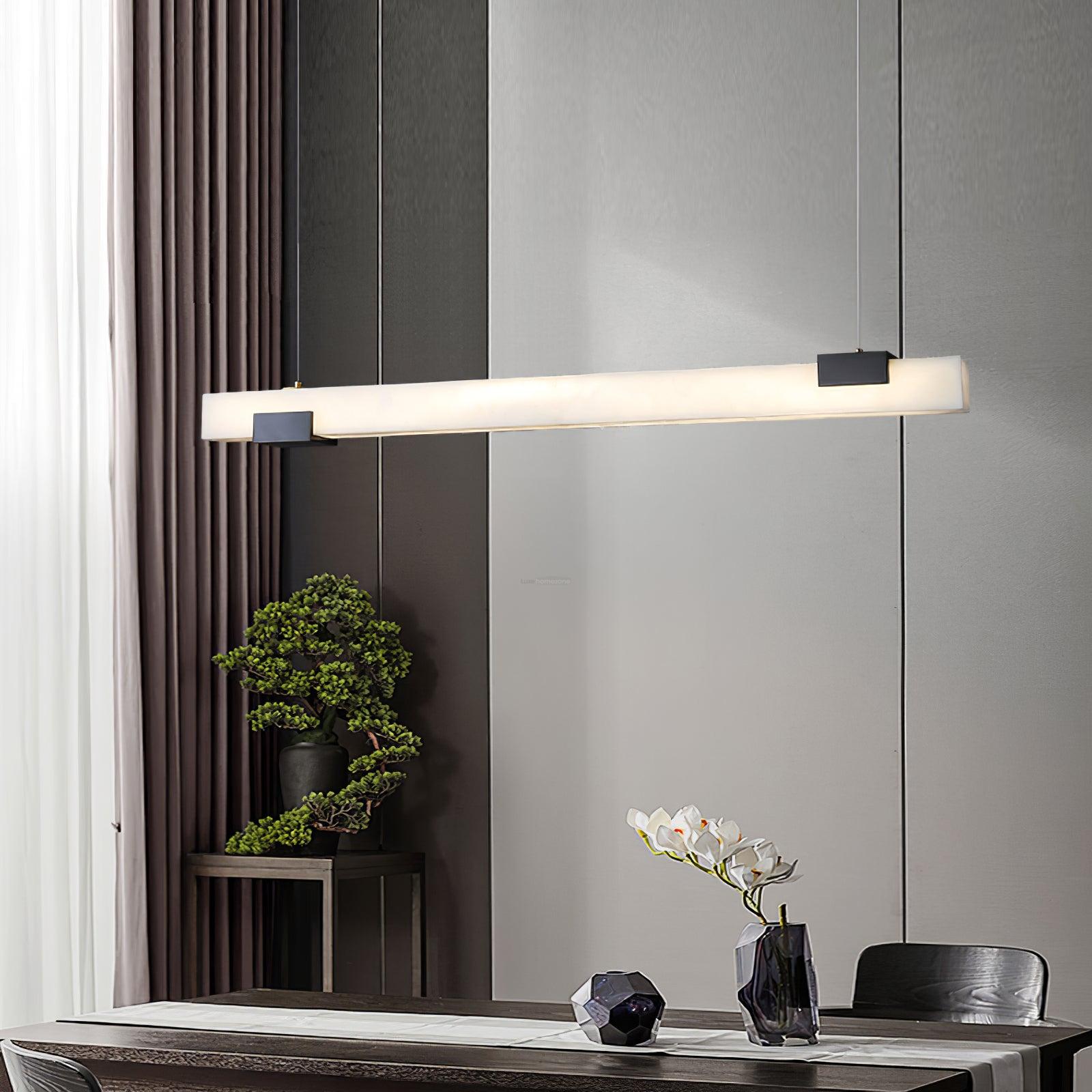 Maurizio Alabaster Linear Chandelier