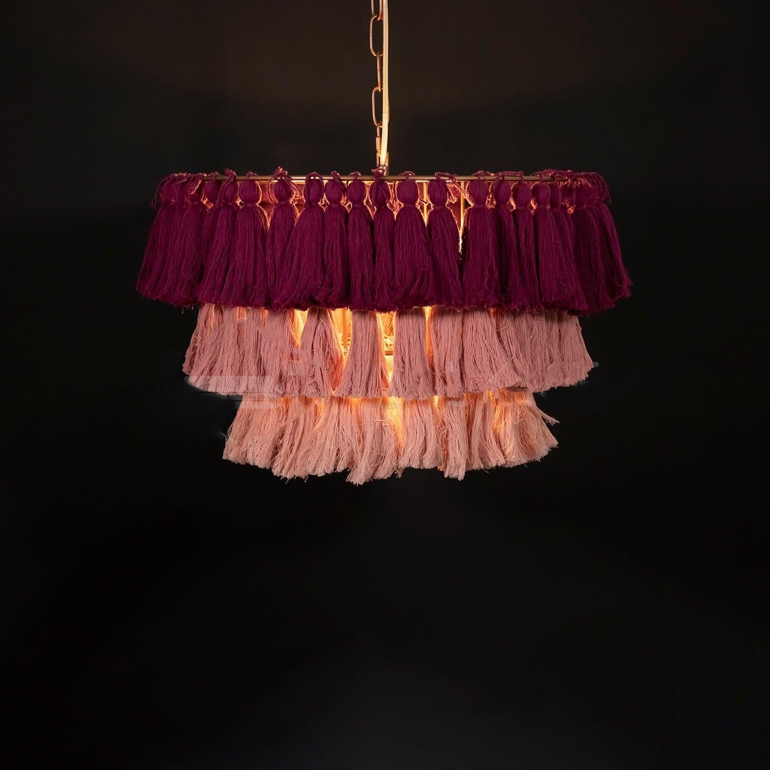 Fela Tassel Chandelier ∅ 11.8″~∅ 25.6″ - Tassel-1-Luxehomezone