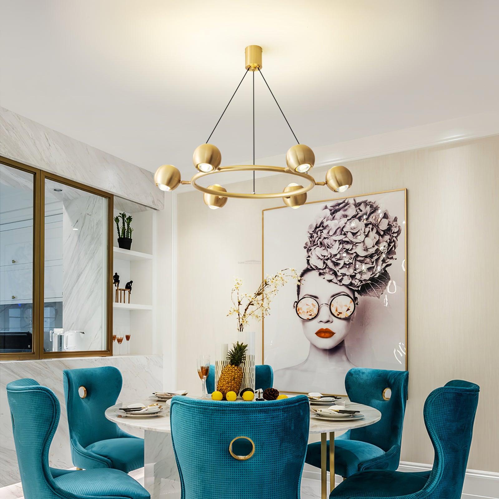 Callisto Chandelier ∅ 21.7″ - Marshmallow-1-Luxehomezone