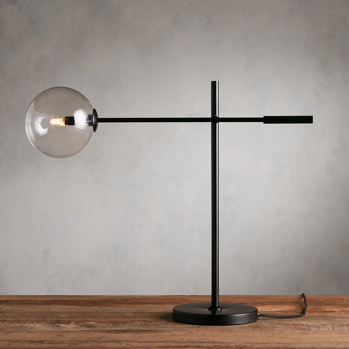 Moder Apollo Glass Ball Task Table Lamp - All Products, Moder Apollo Series, Table Lamps- Table Lamp1-Luxehomezone