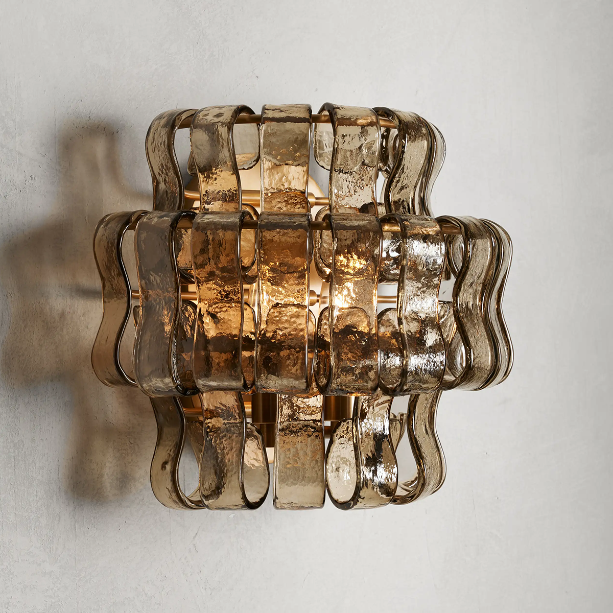 Art Glass Ghiaccio Wall Sconce - All Products, Ghiaccio Series, Ins Review, Wall Sconce- Wall Sconce1-Luxehomezone