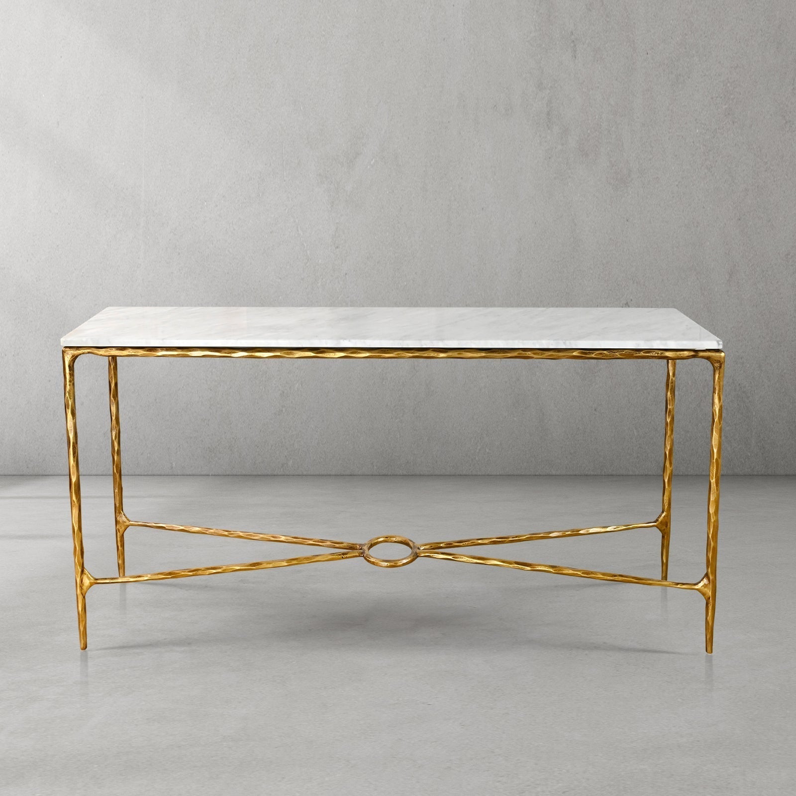 Thaddeus Rectangle Marble Console Table 60" 72"