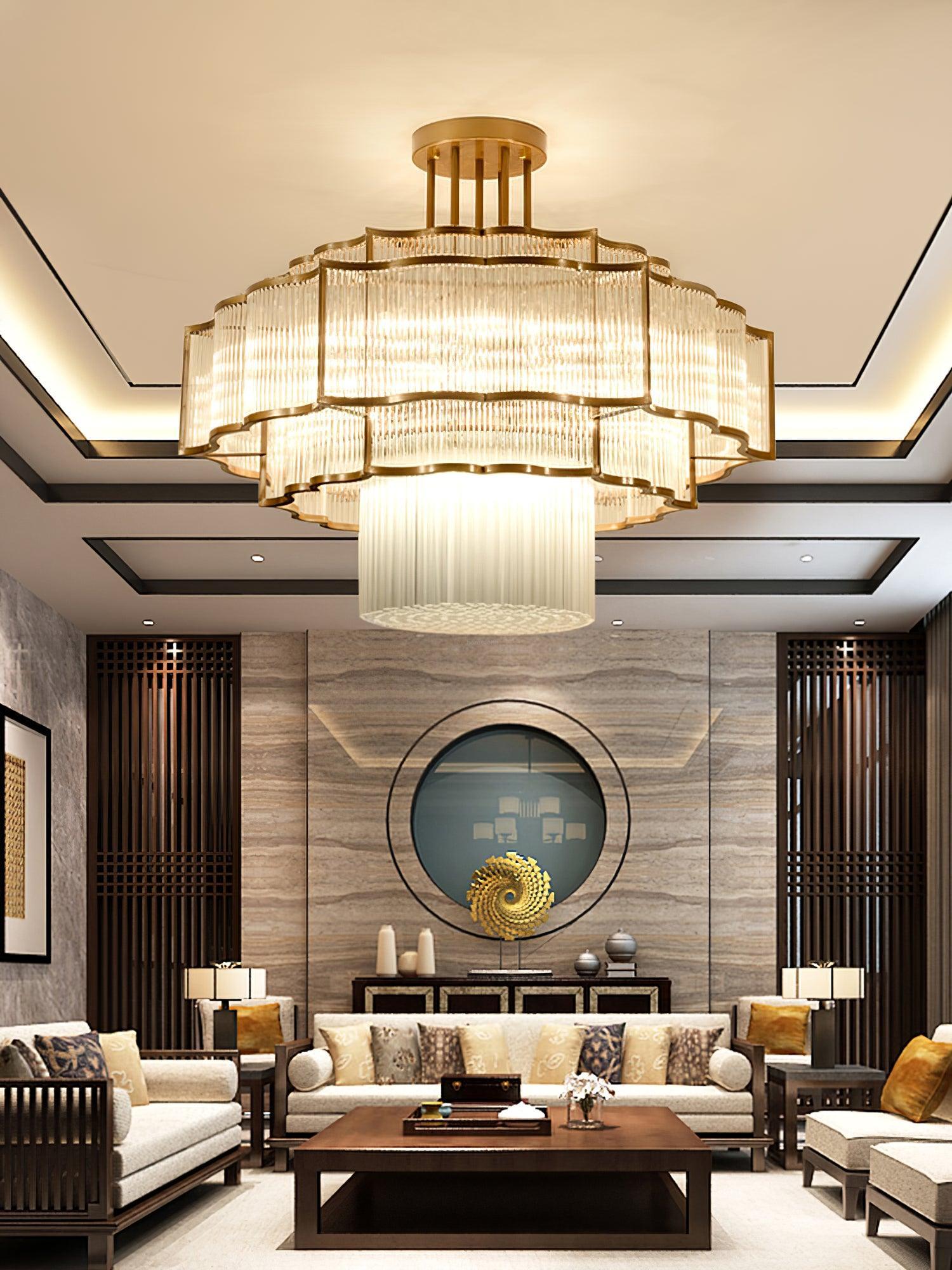 Pharo Ii Chandelier  ∅ 23.6″~39.4'' - Crystals-1-Luxehomezone