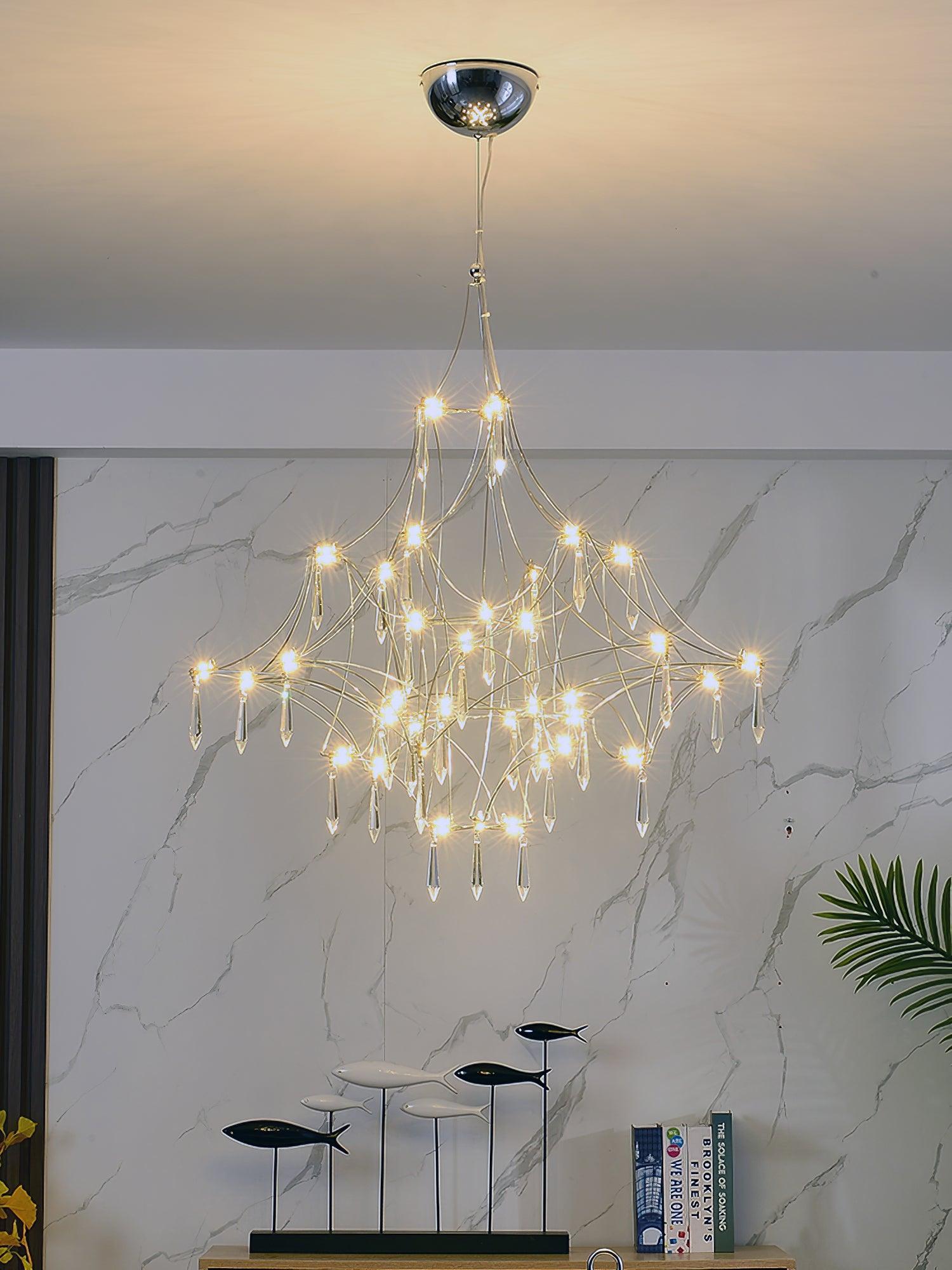 Candle Style Mira Chandeliers ∅ 23.6″ ∅ 31.5″ - Candle-1-Luxehomezone