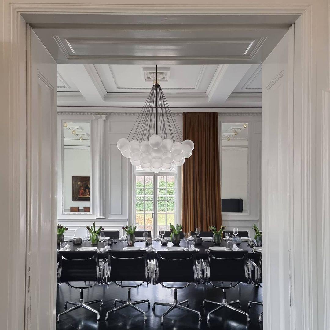 Glass Bubble Chandelier - Bend, chandeliers-1-Luxehomezone