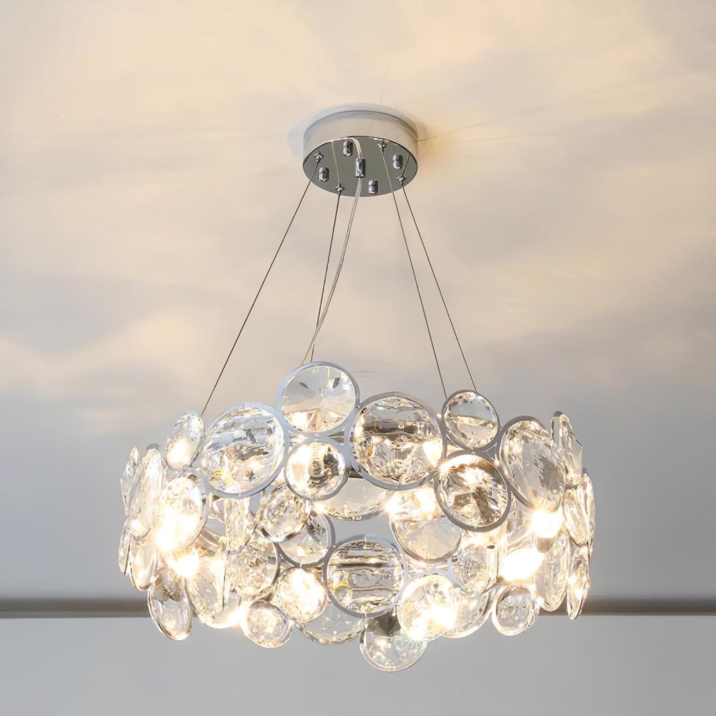 Chrome Crystal Chandelier - Crystals-1-Luxehomezone