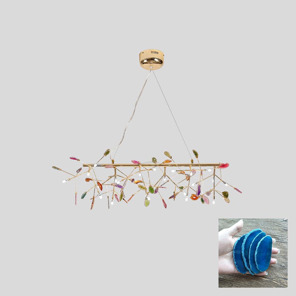Agate Flake Chandelier with 4/12/16/20 heads - Branch-1-Luxehomezone