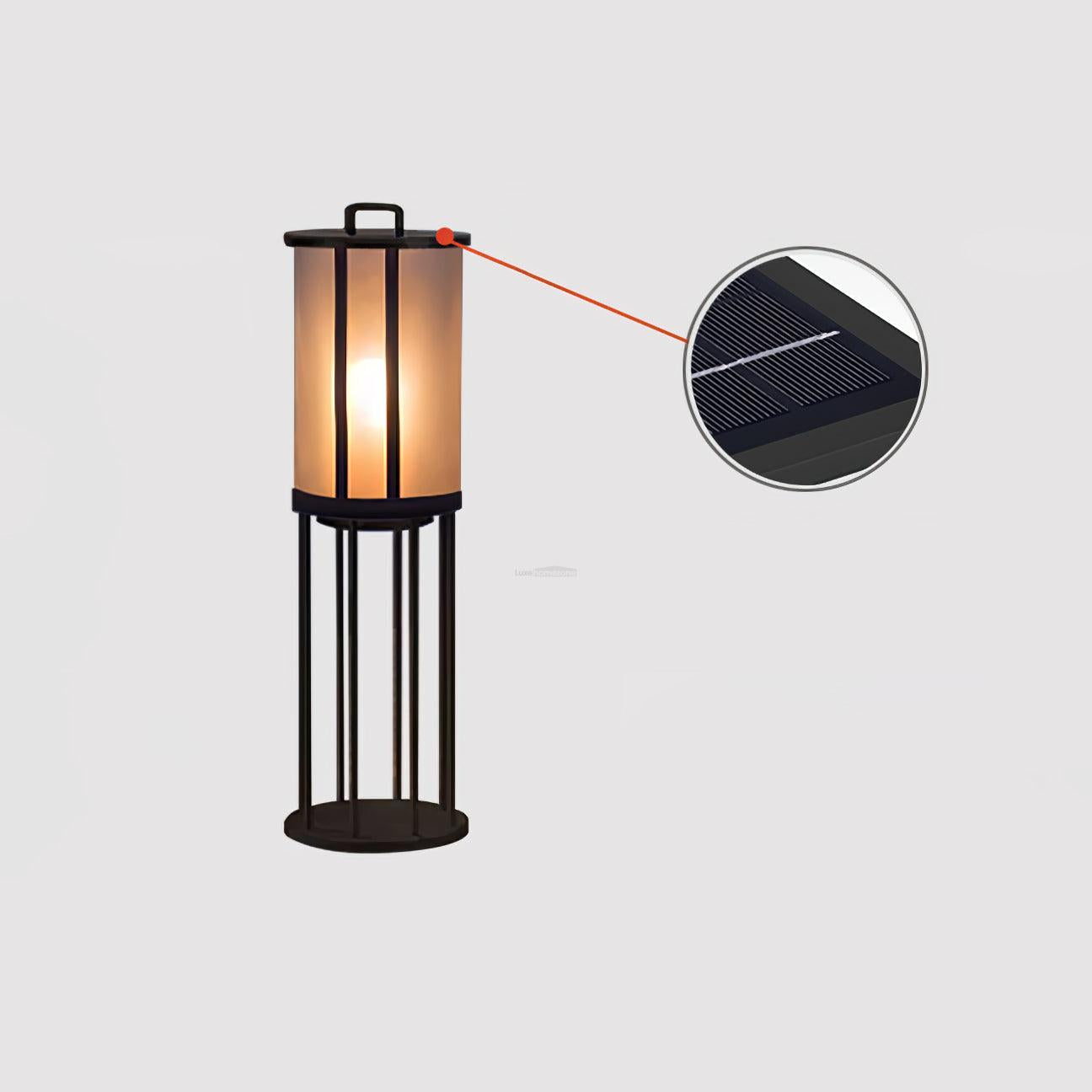 Round Pillar Acrylic Lantern Lamp for Outdoor - Luxehomezone