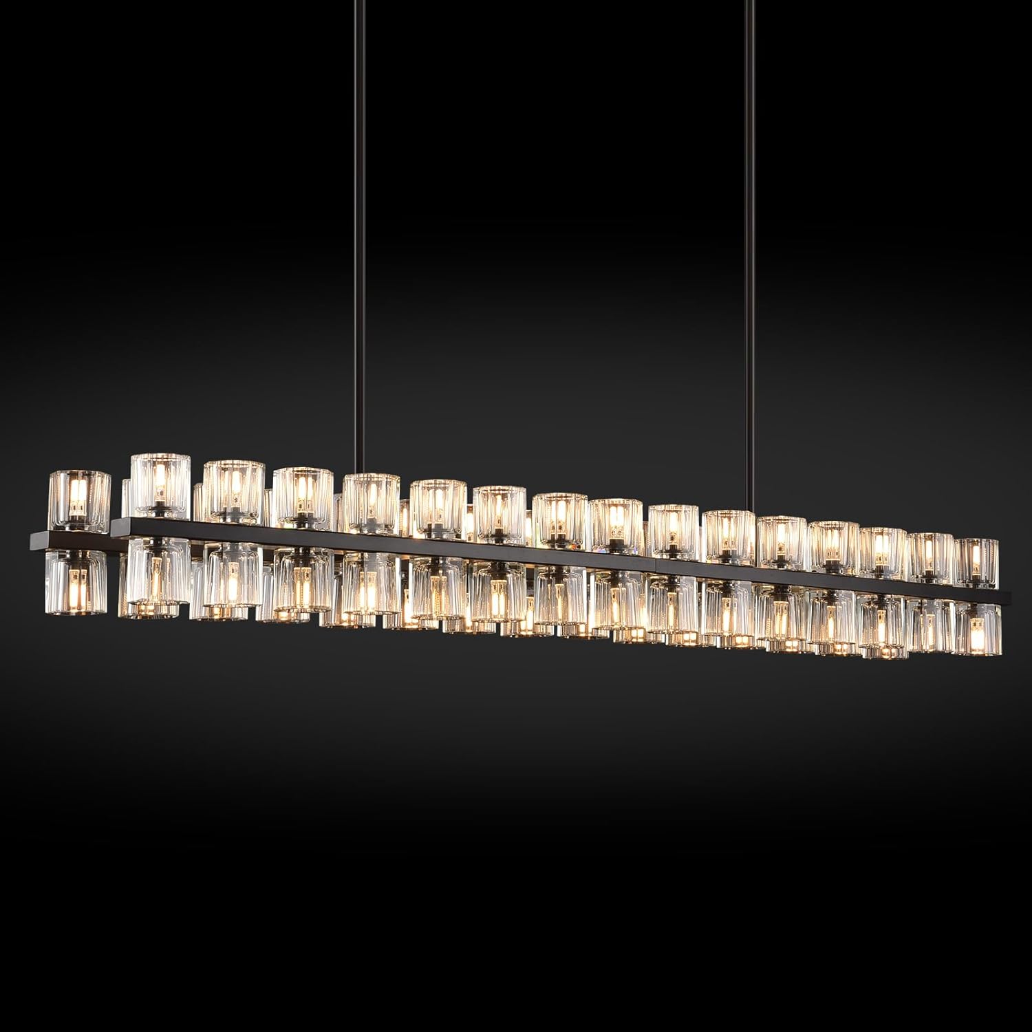 Glowra Rectangular Chandelier 55"