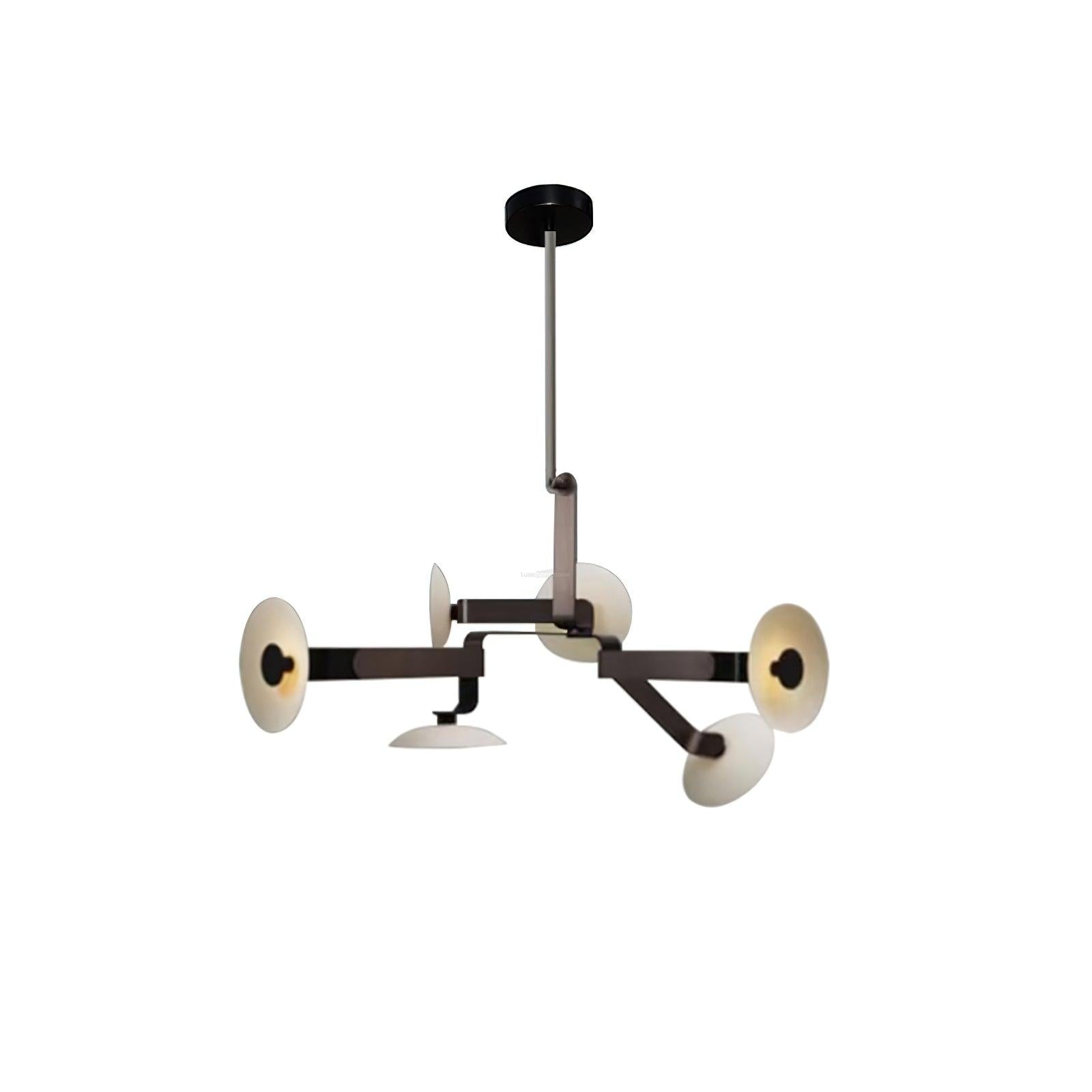 Sheba Classical Chandelier  ∅ 31.5" - Brown & White, Unknown-1-Luxehomezone