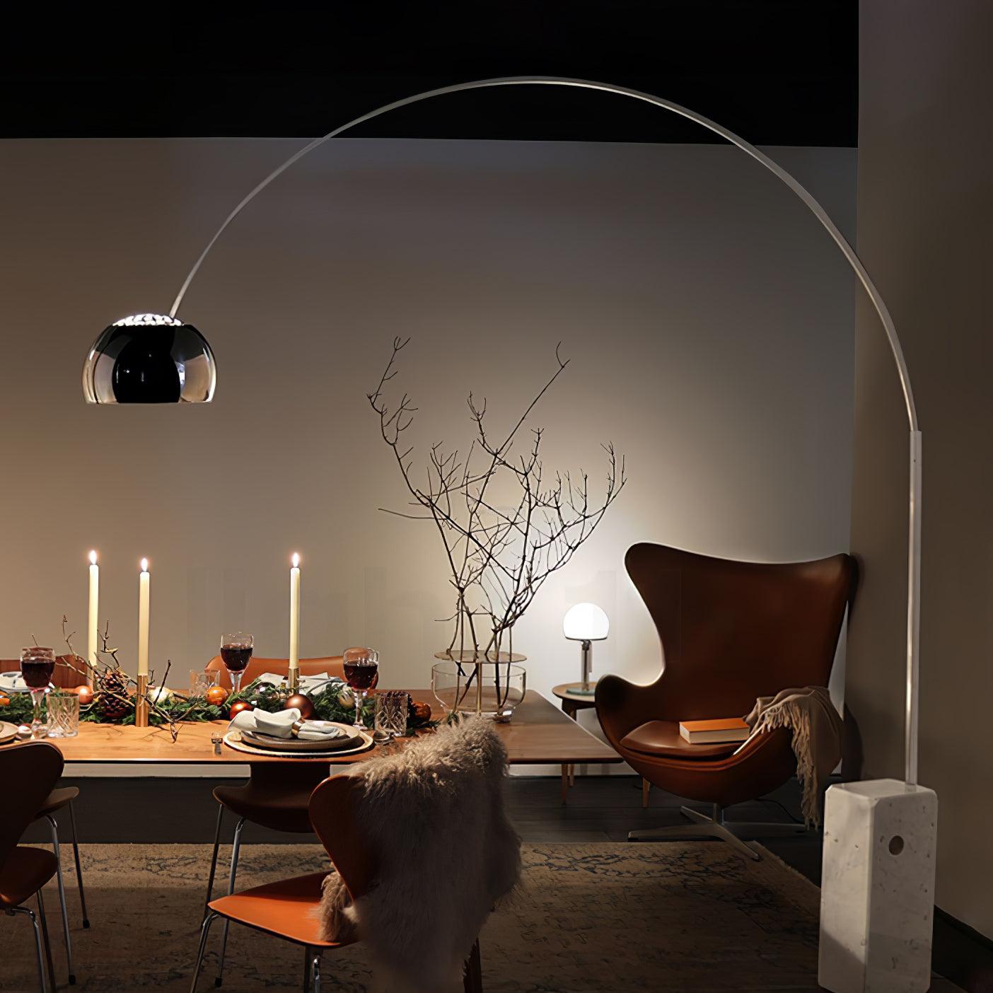 Arco Floor Light - Alabaster-1-Luxehomezone