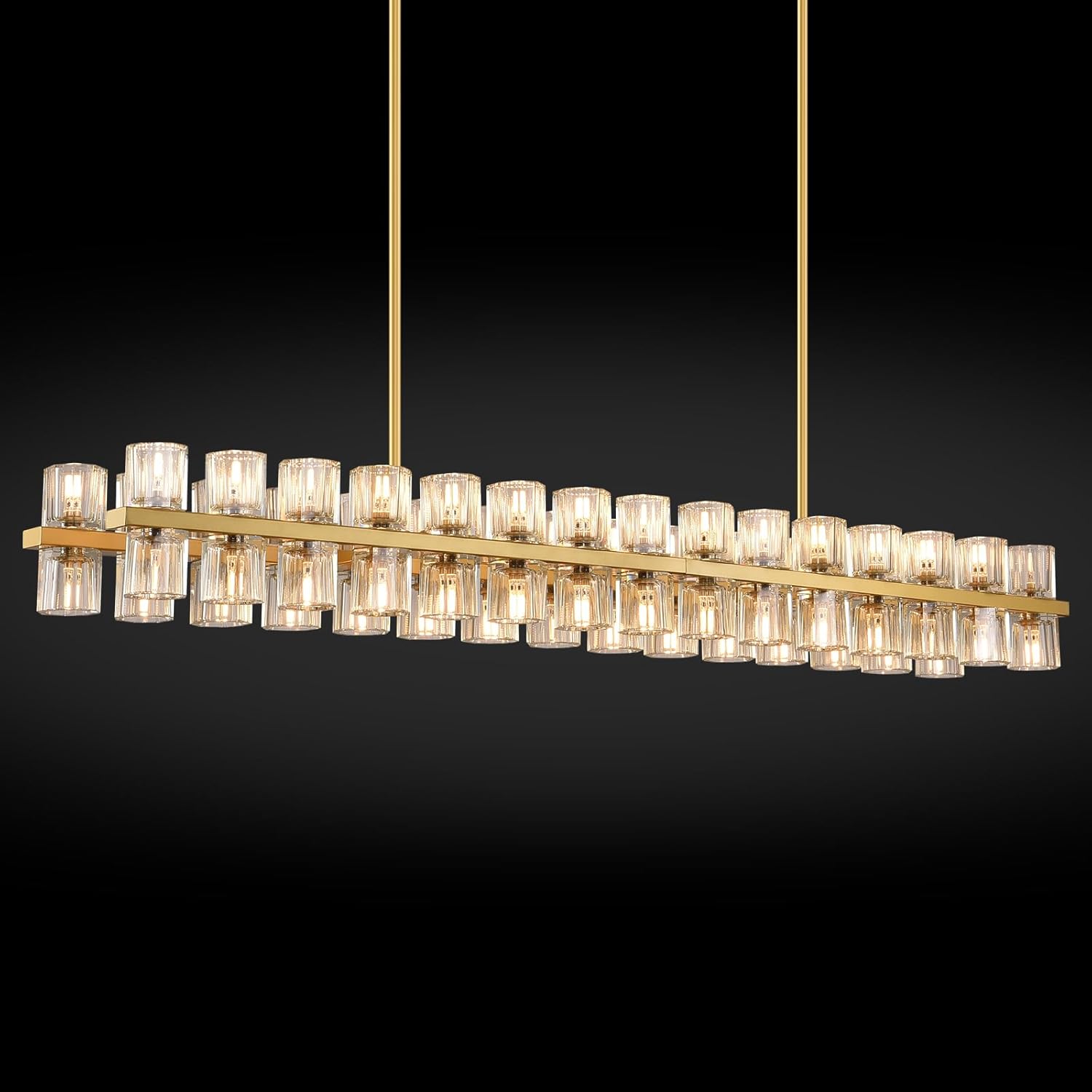 Glowra Rectangular Chandelier 55"