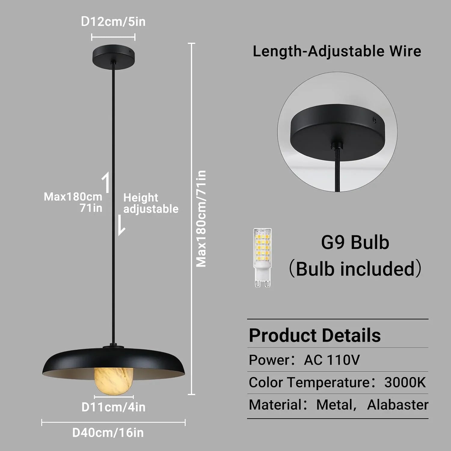 Alabaster Industrial Pendant Lights Kitchen Island