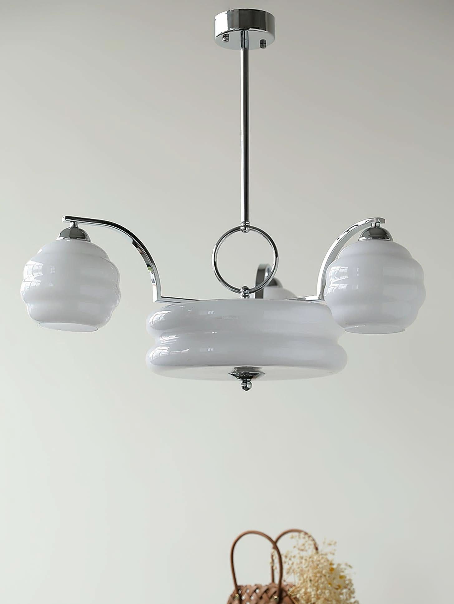 Art Deco Vintage Chandelier with 3+1 heads/5+1 heads - Luxehomezone