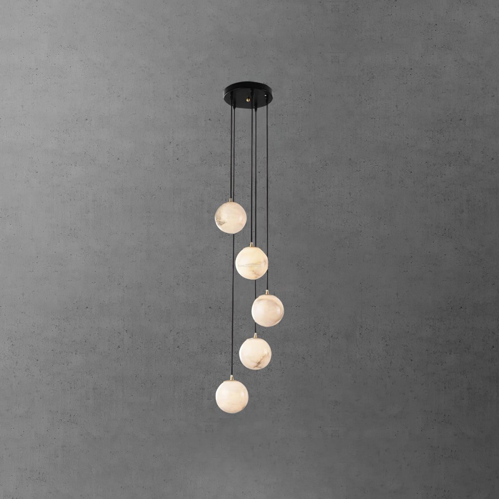 Alabaster Balls Cluster Chandelier with 3/5/7/9/16/18 heads - Luxehomezone