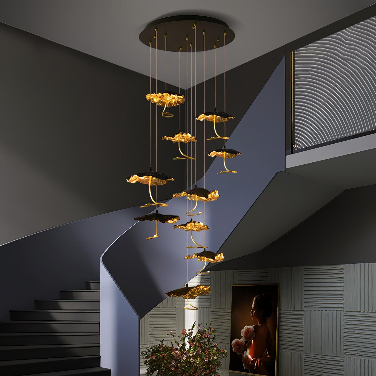Brass Aviary Constellation Chandelier with 1/3/6/10/17/22 heads - Helia-1-Luxehomezone