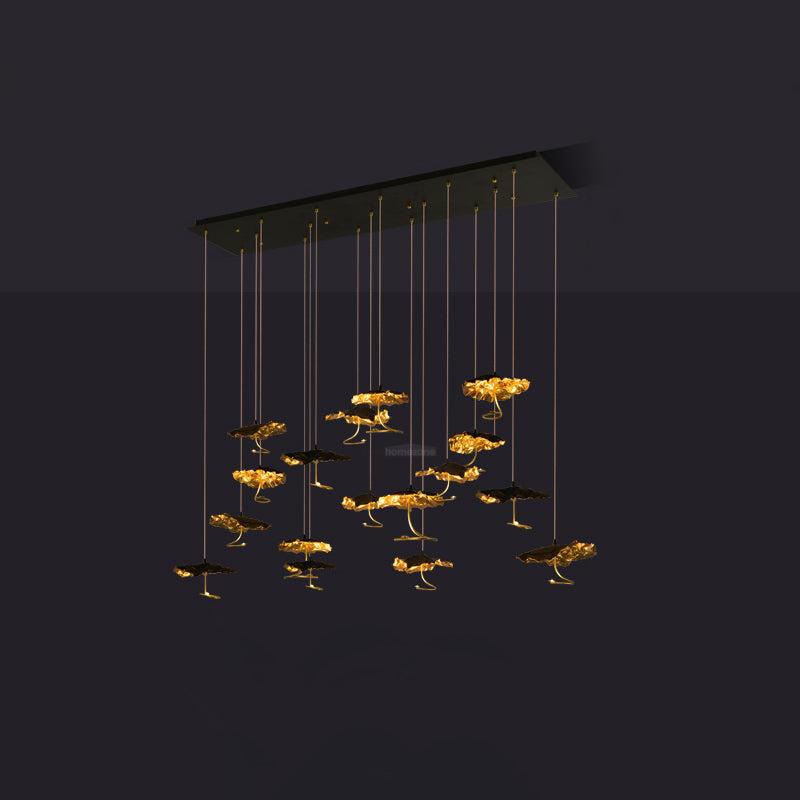 Brass Aviary Constellation Chandelier with 1/3/6/10/17/22 heads - Helia-1-Luxehomezone