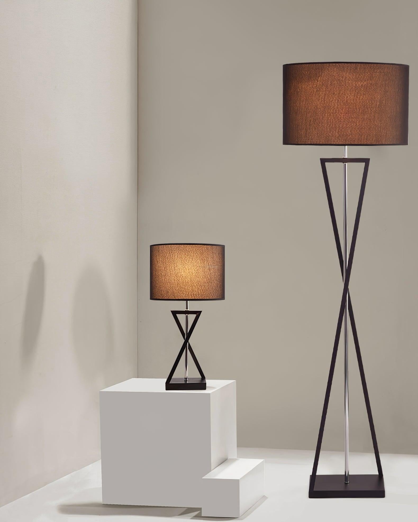 Kaden Black Floor Lamp ∅ 20.1″ - Geometry-1-Luxehomezone