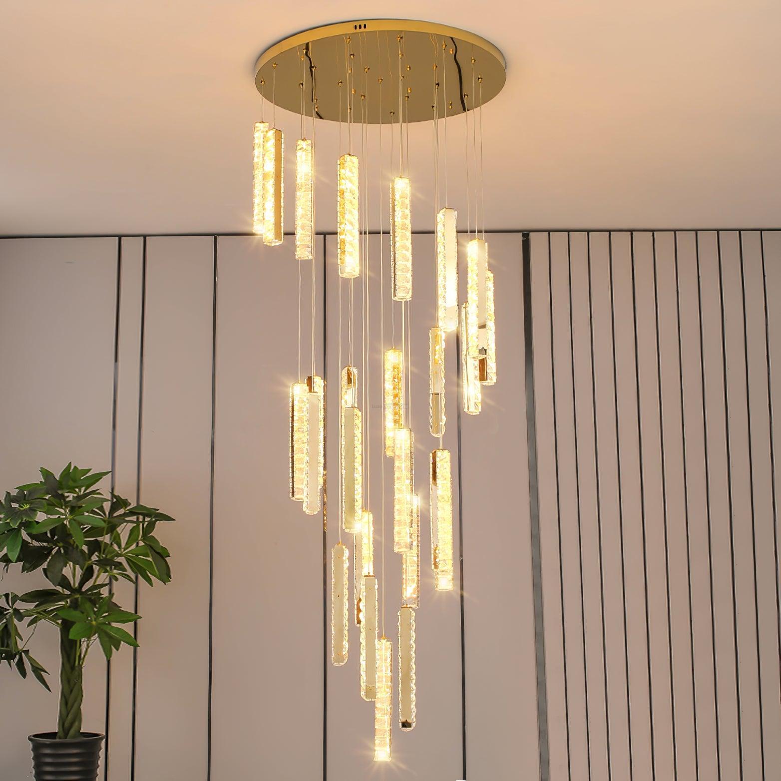 Villa Forci Chandelier with 12/15/18/21/24 heads - Straps-1-Luxehomezone
