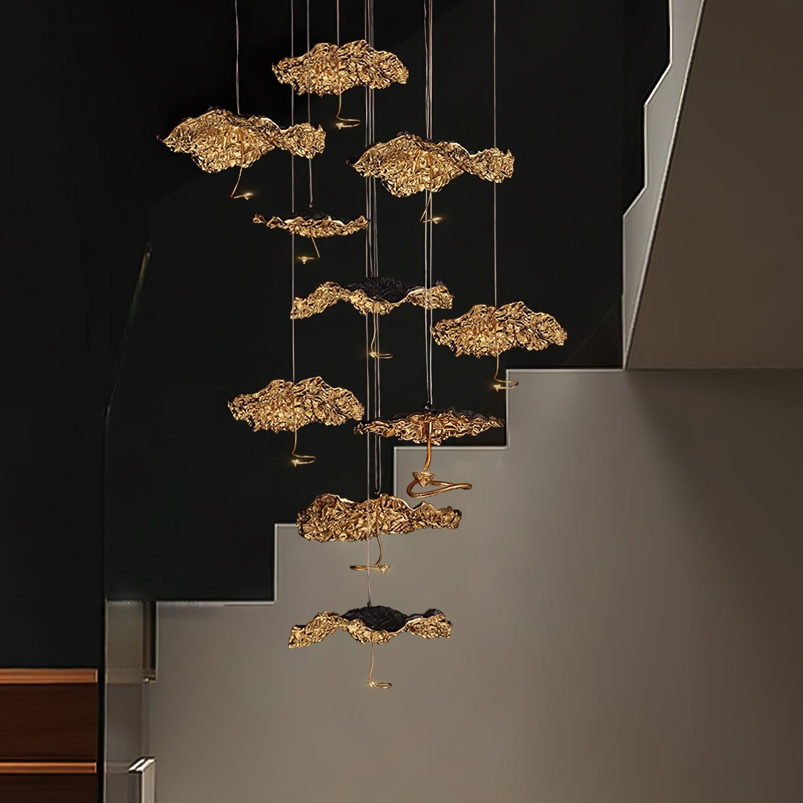 Brass Aviary Constellation Chandelier with 1/3/6/10/17/22 heads - Helia-1-Luxehomezone