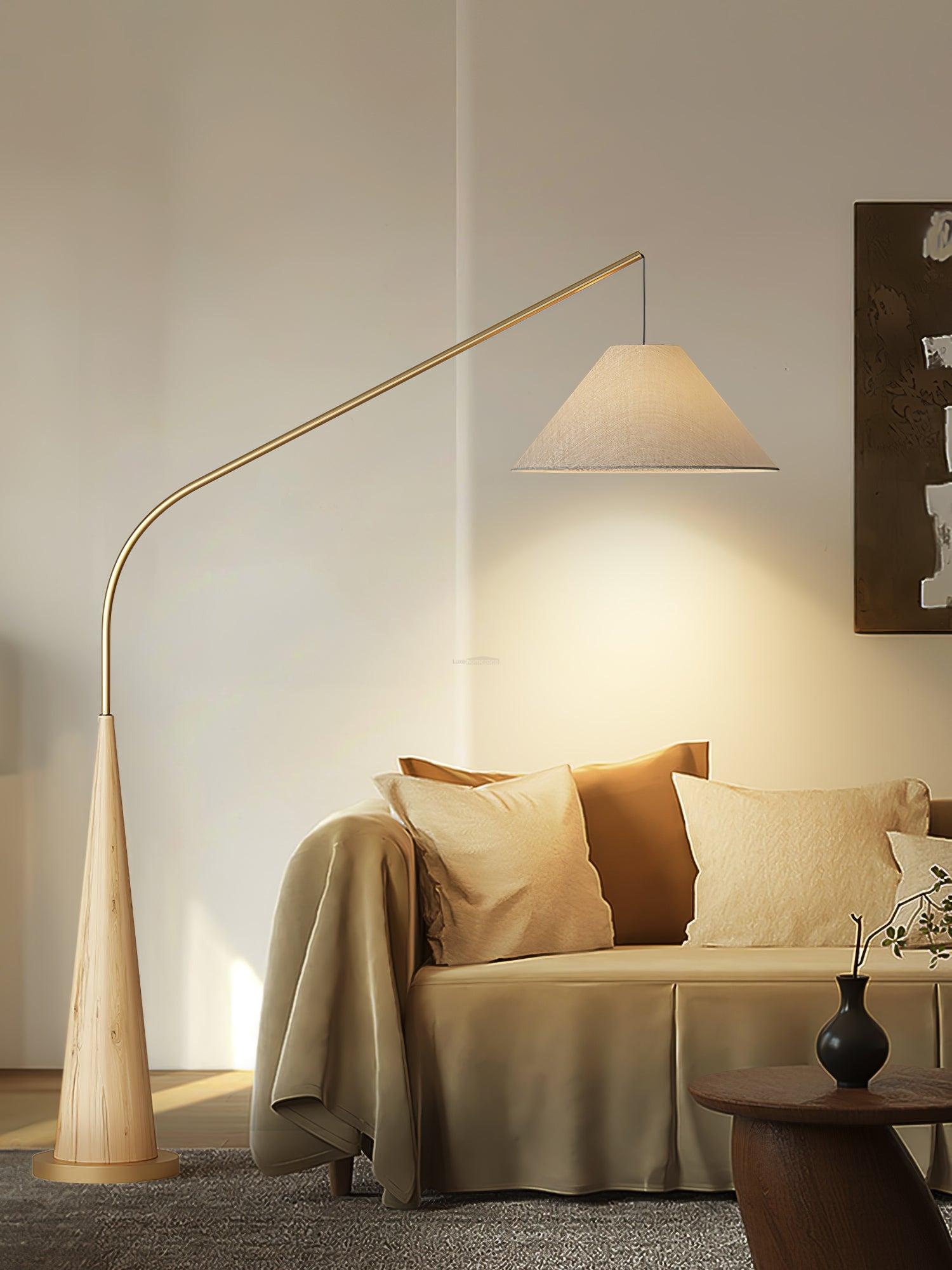 Gibson Arc Floor Lamp L 59.1″ - Bent-1-Luxehomezone