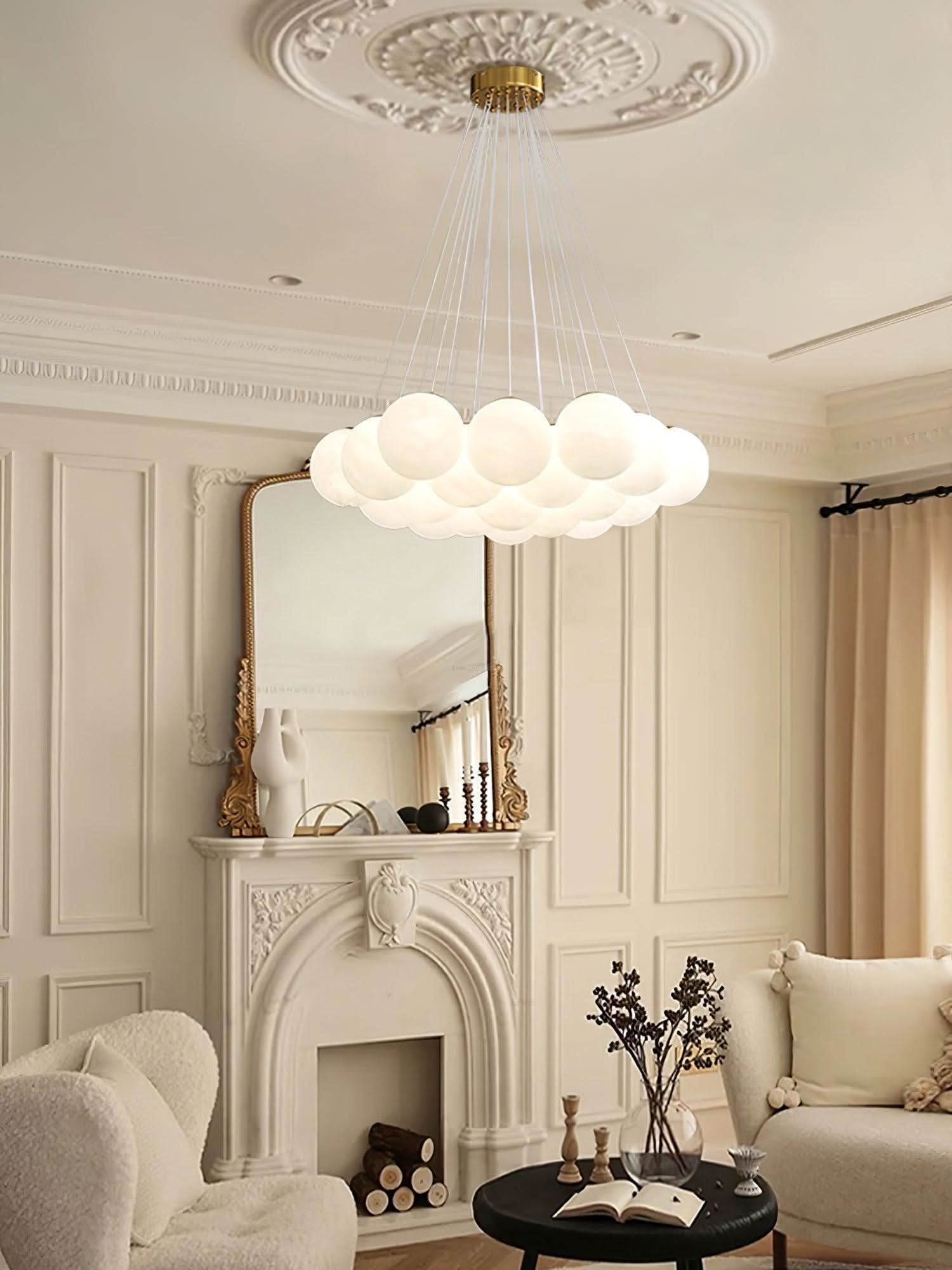 Glass Cluster Chandelier with 7/13/19 heads - Luxehomezone