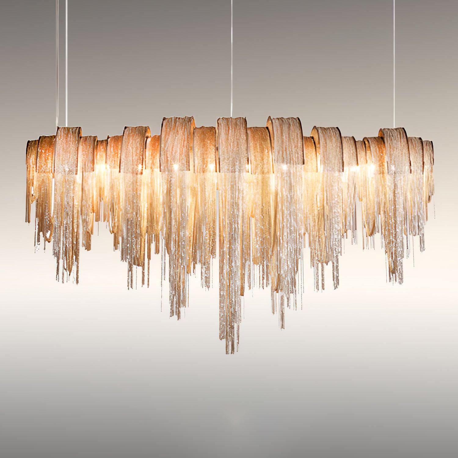 Length Chains Chandelier ∅ 23.6″ - Tassel-1-Luxehomezone