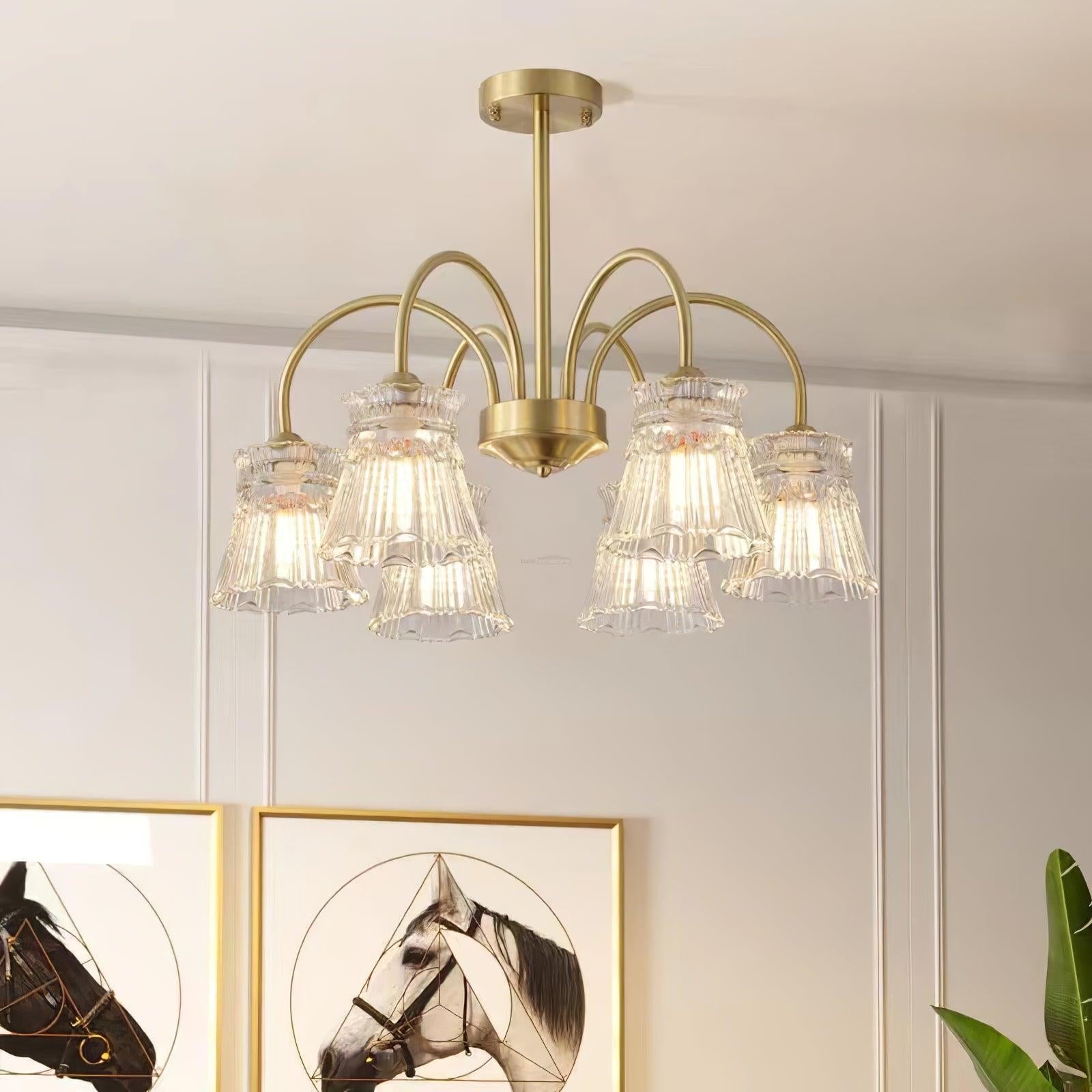 Ice Cream Crystal Chandeliers with 3/5/6/8 heads - Zahara-1-Luxehomezone