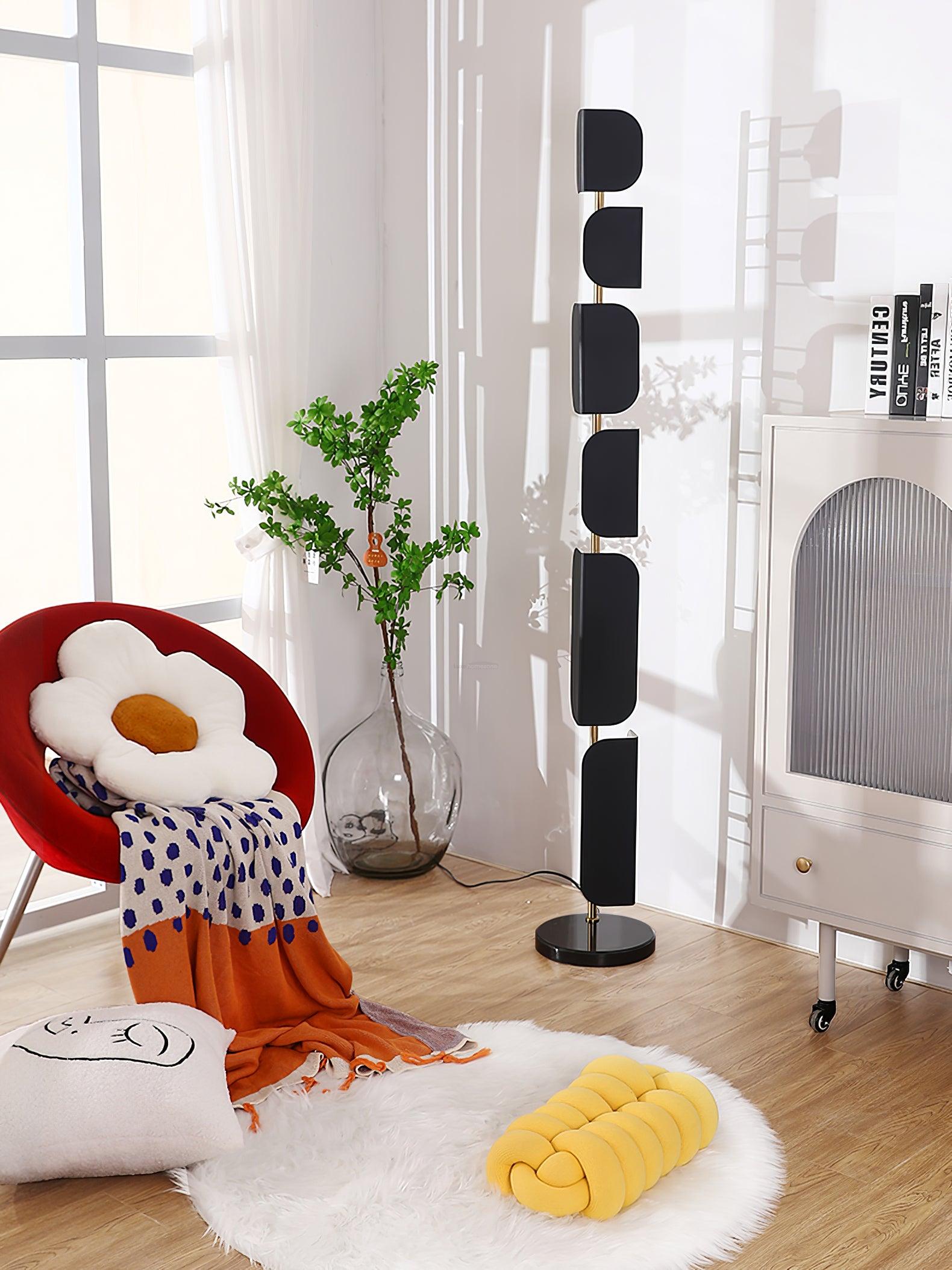 Leagan Floor Lamp  ∅ 11.8″ - Pillar-1-Luxehomezone