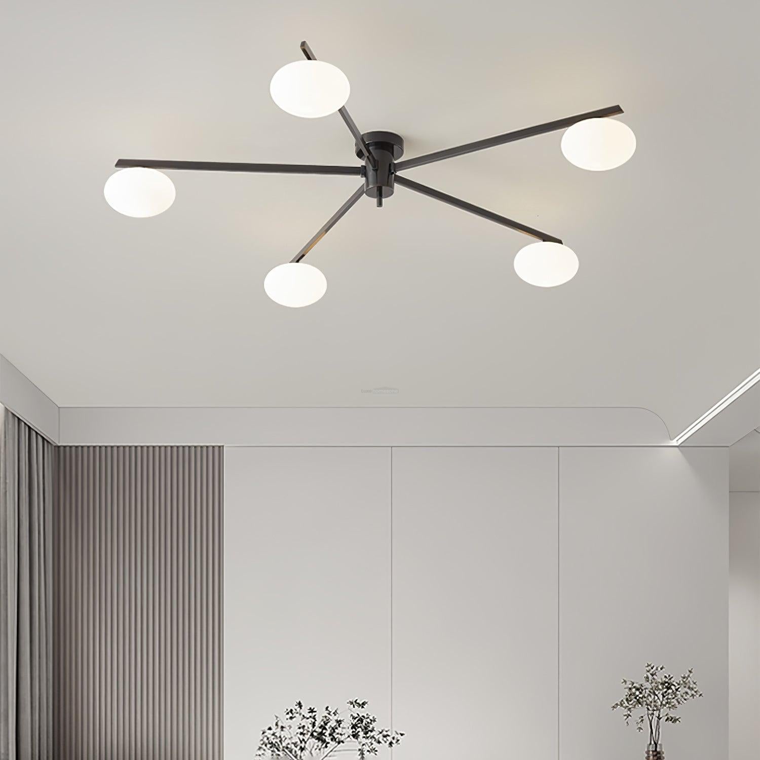 Ceiling Lamp with 3/5/6 heads - Optimized, Semi Flush Mounts-1-Luxehomezone