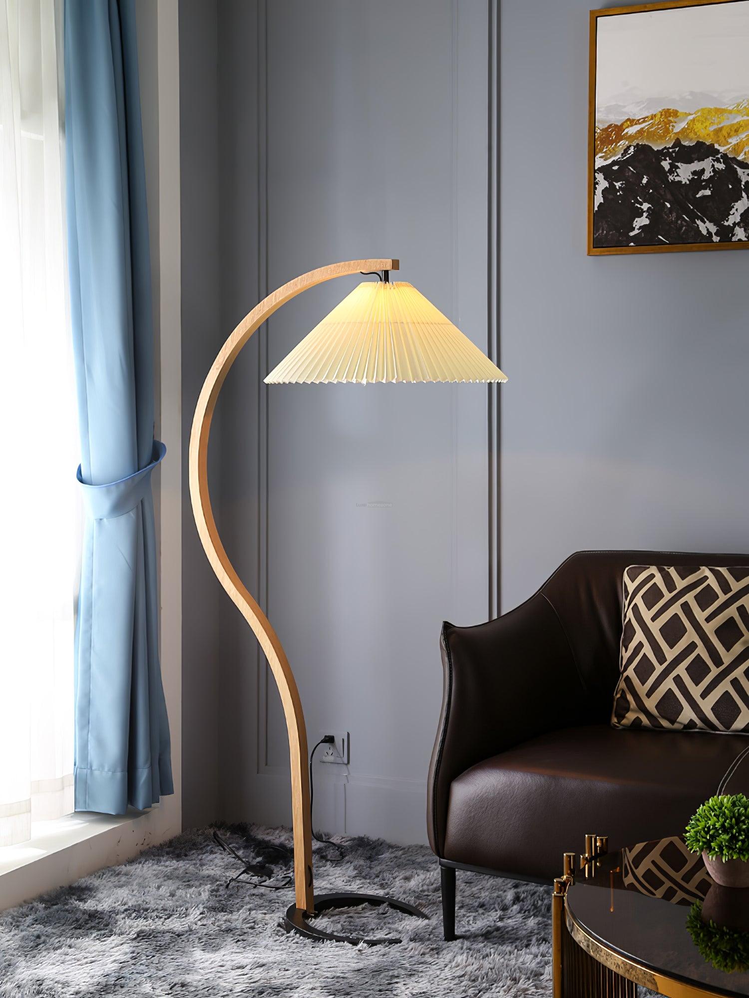 Caprany Floor Lamp - Drapery-1-Luxehomezone
