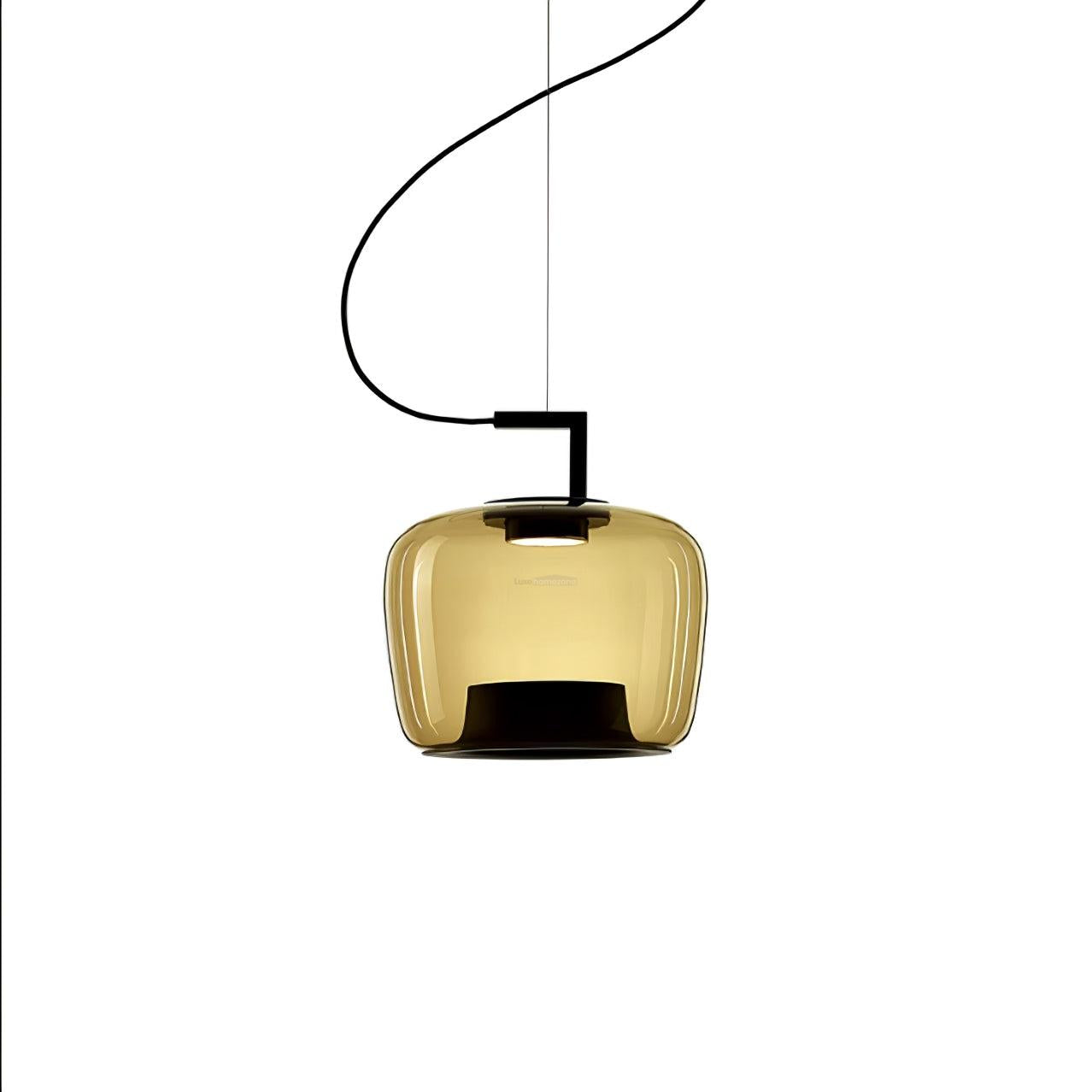 Doppelte Pendant - Art Glass-1-Luxehomezone