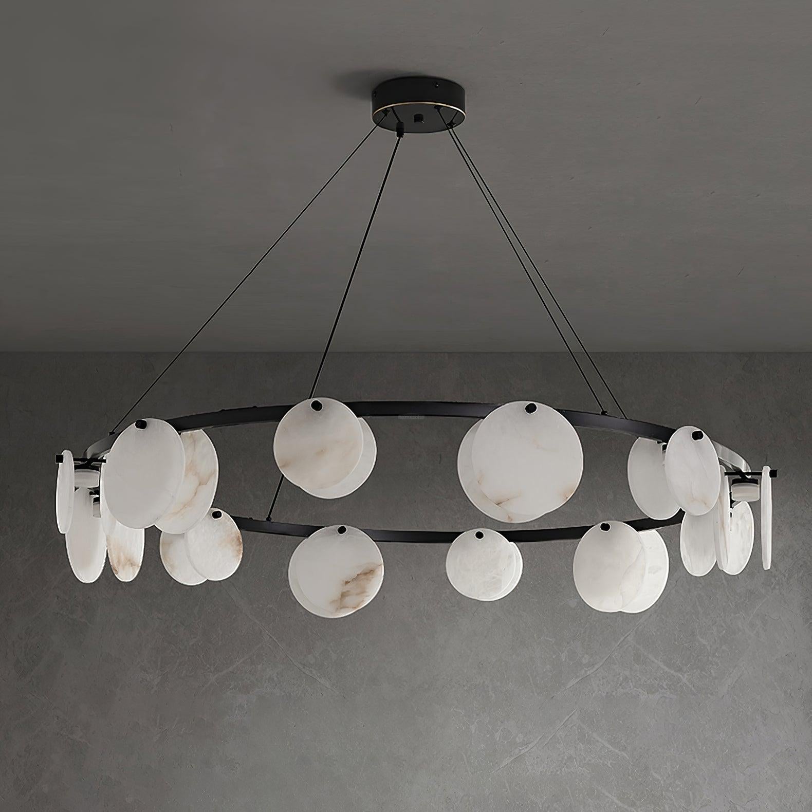 Trinidad Alabaster Chandelier - Alabaster, Alabaster Chandelier-1-Luxehomezone