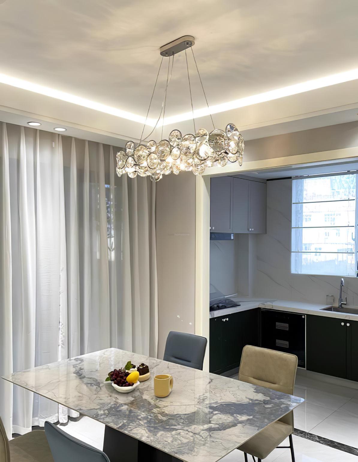 Chrome Crystal Chandelier - Crystals-1-Luxehomezone
