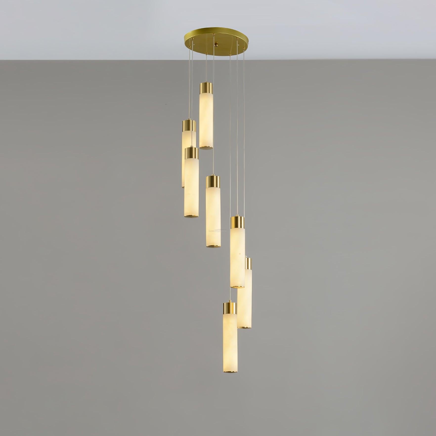 Celestial Alabaster Cascade Chandelier with 5/7/9/12/16/18/24/32 heads - Luxehomezone