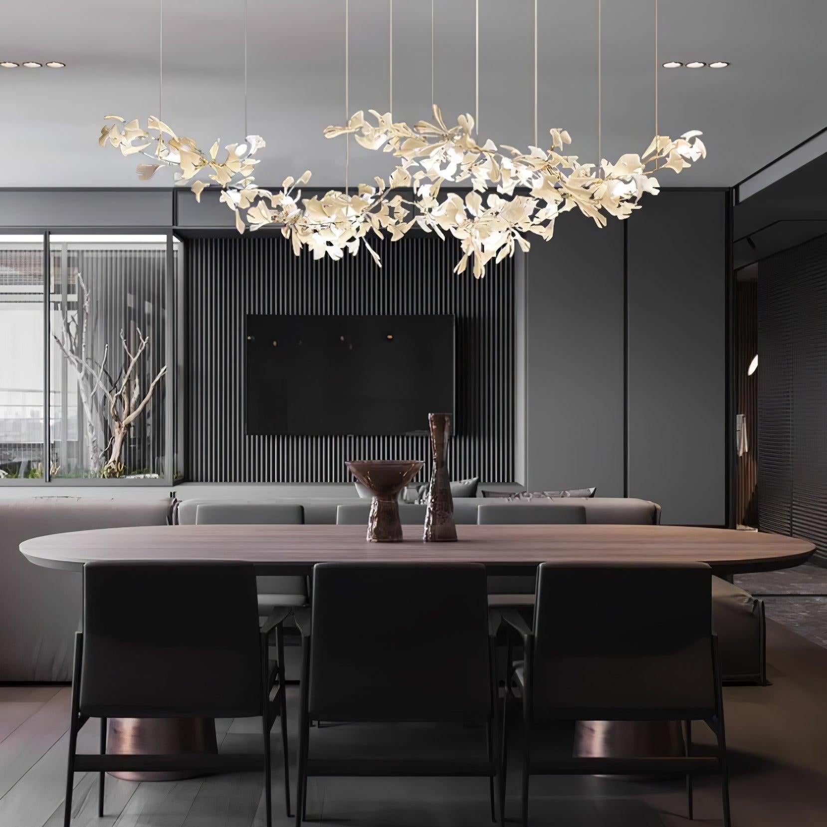 Gingko Chandelier with Double Layer Combination - Gingko, Gingko Chandelier-1-Luxehomezone