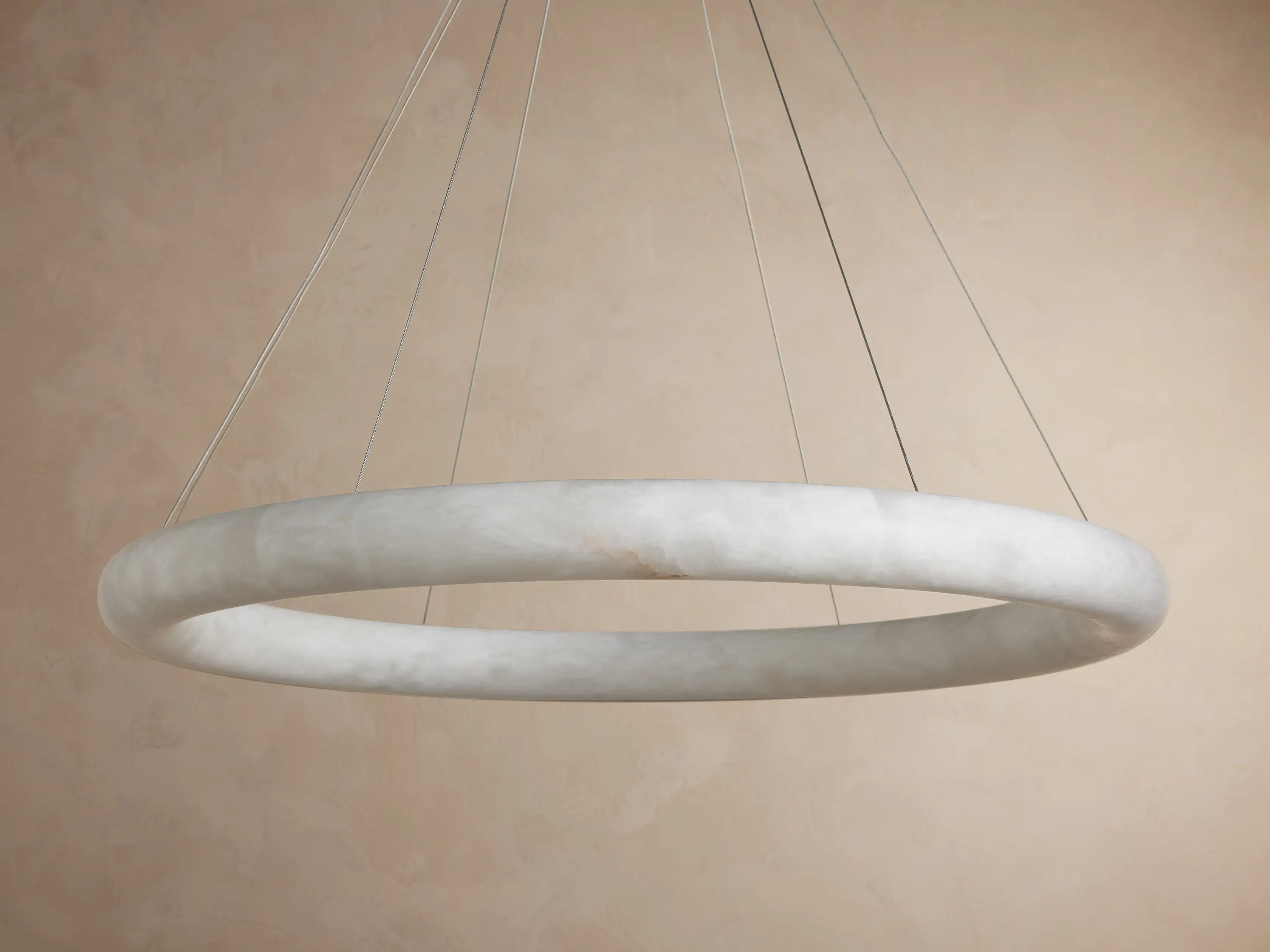 Halima Halo Alabaster Chandelier