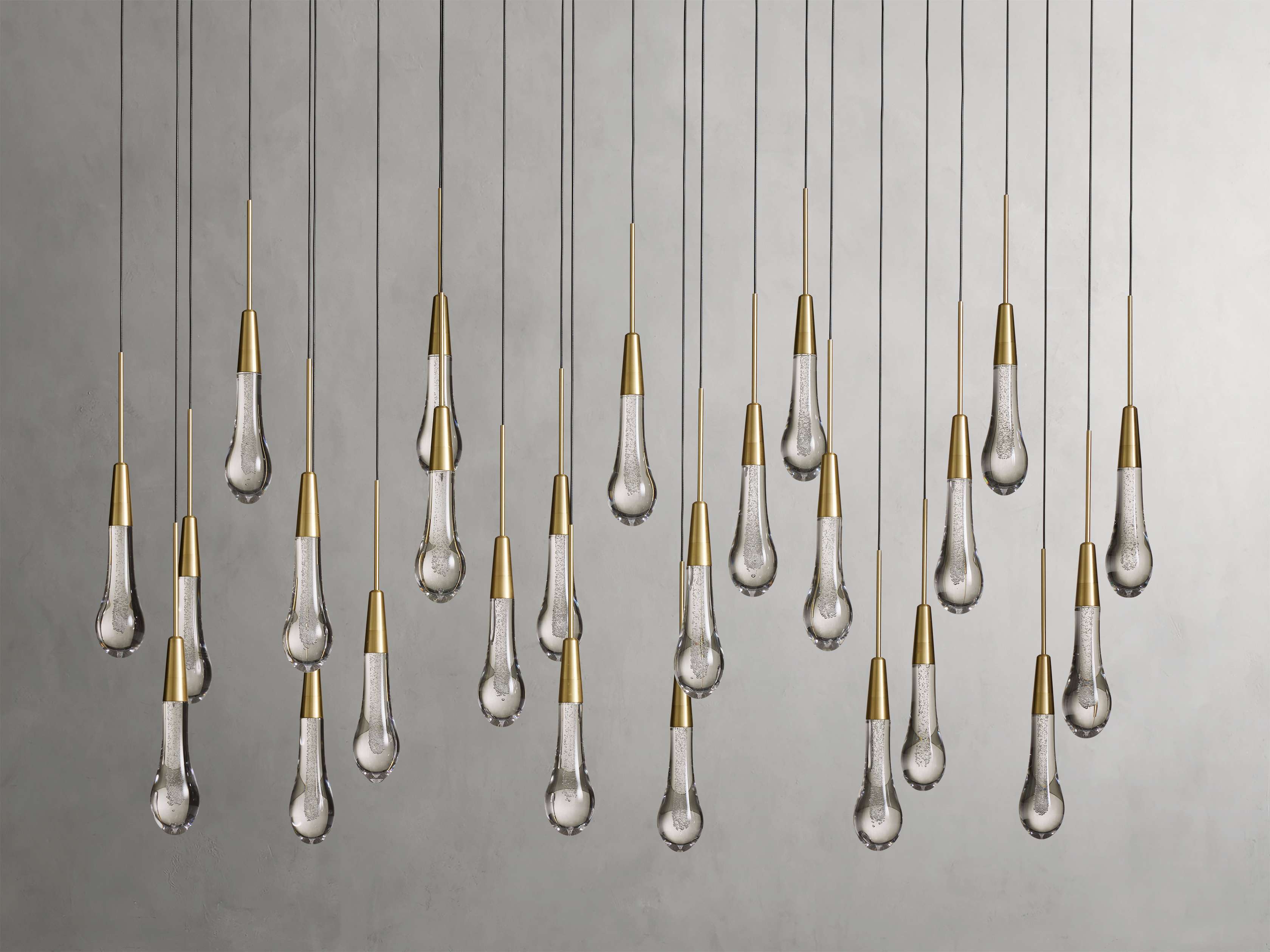 Solitaire Linear Chandelier 37"/ 50"/ 70"/ 87"/ 120"