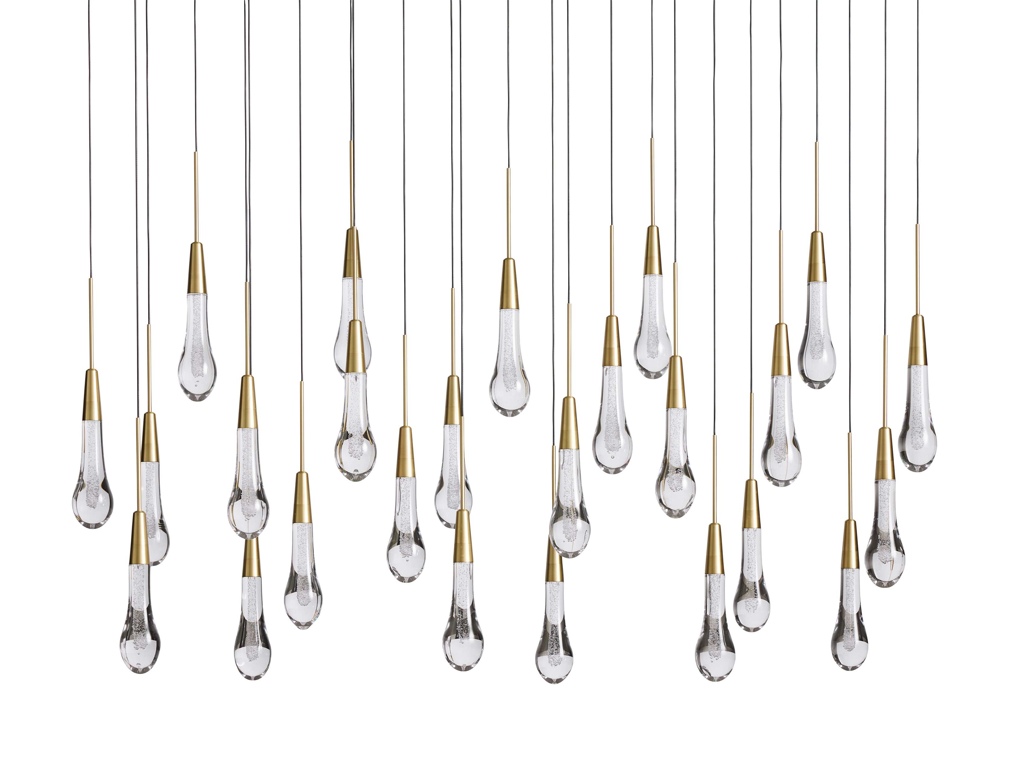 Solitaire Linear Chandelier 37"/ 50"/ 70"/ 87"/ 120"