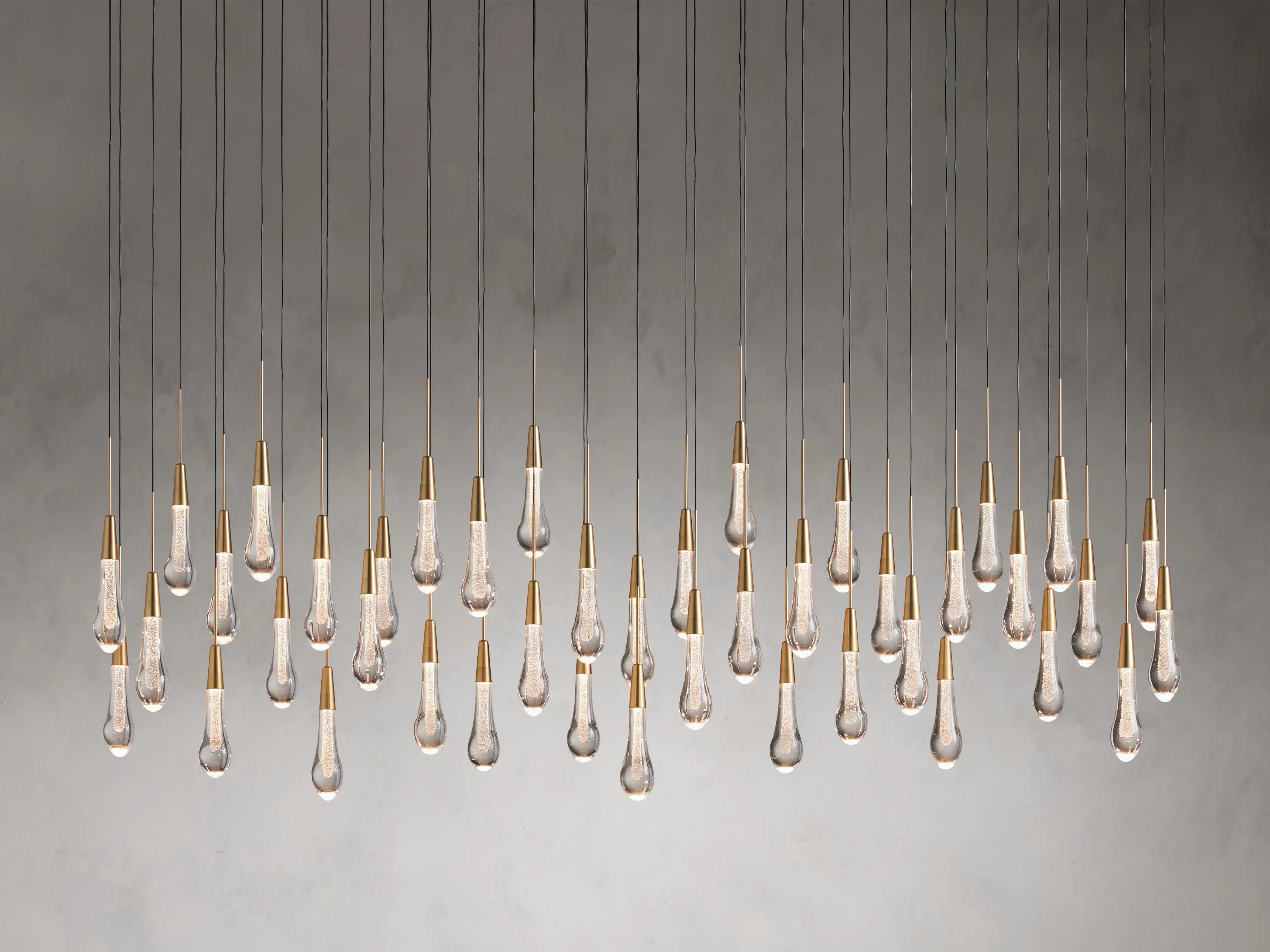 Solitaire Linear Chandelier 37"/ 50"/ 70"/ 87"/ 120"