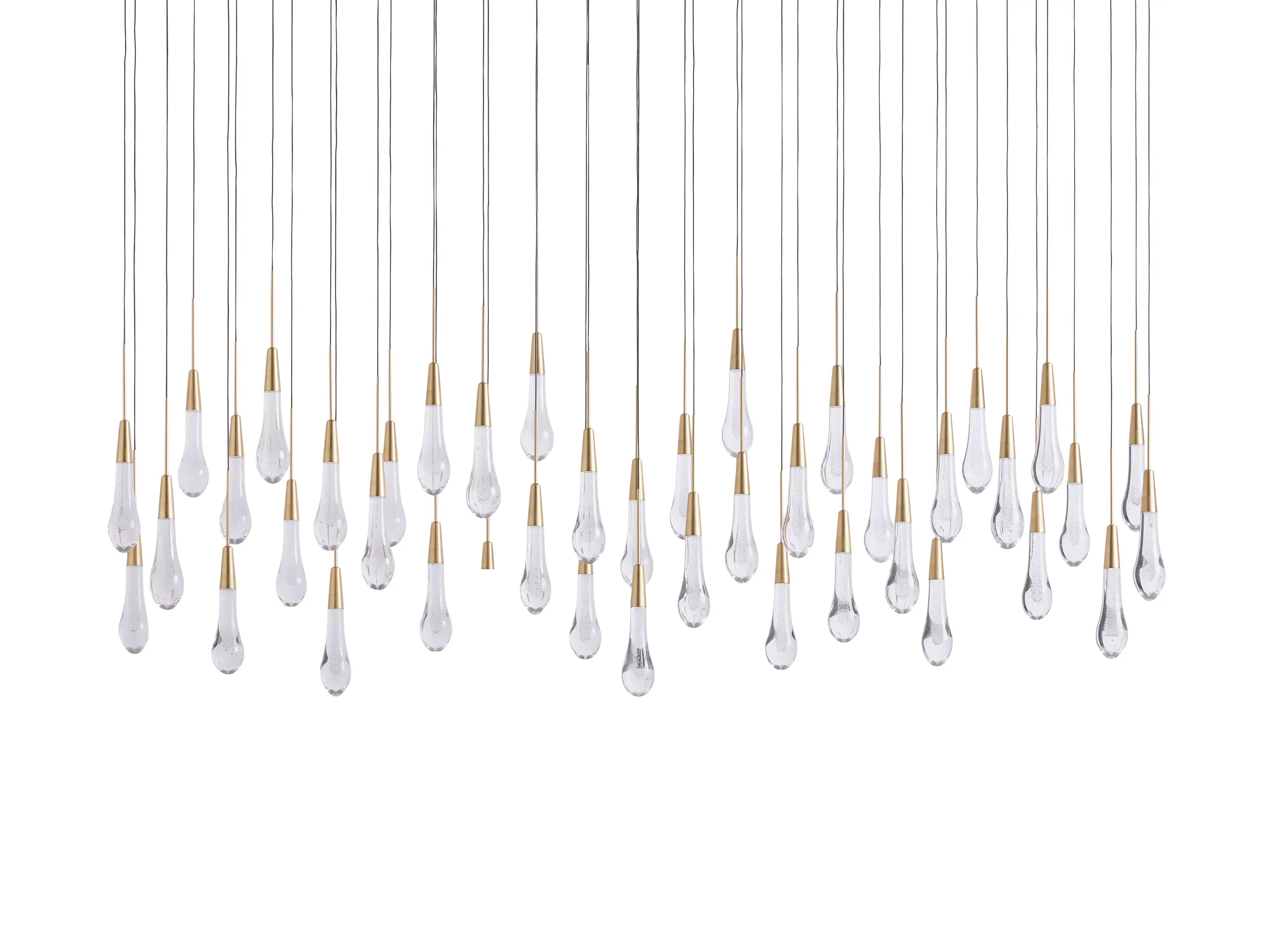Solitaire Linear Chandelier 37"/ 50"/ 70"/ 87"/ 120"