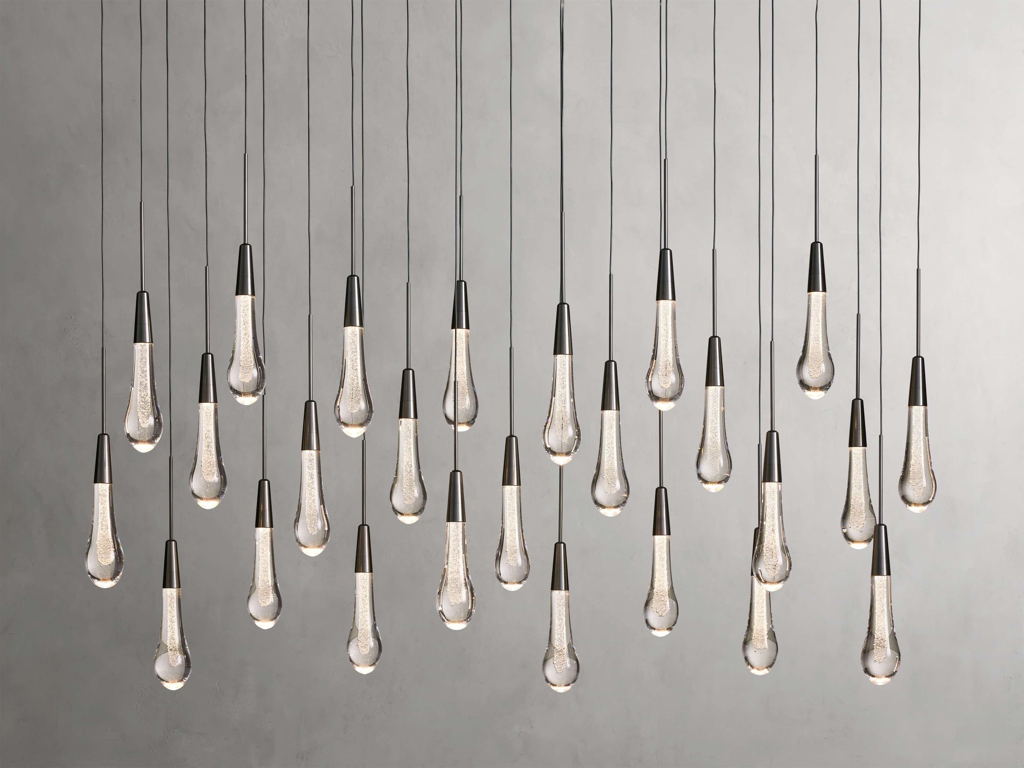 Solitaire Linear Chandelier 37"/ 50"/ 70"/ 87"/ 120"