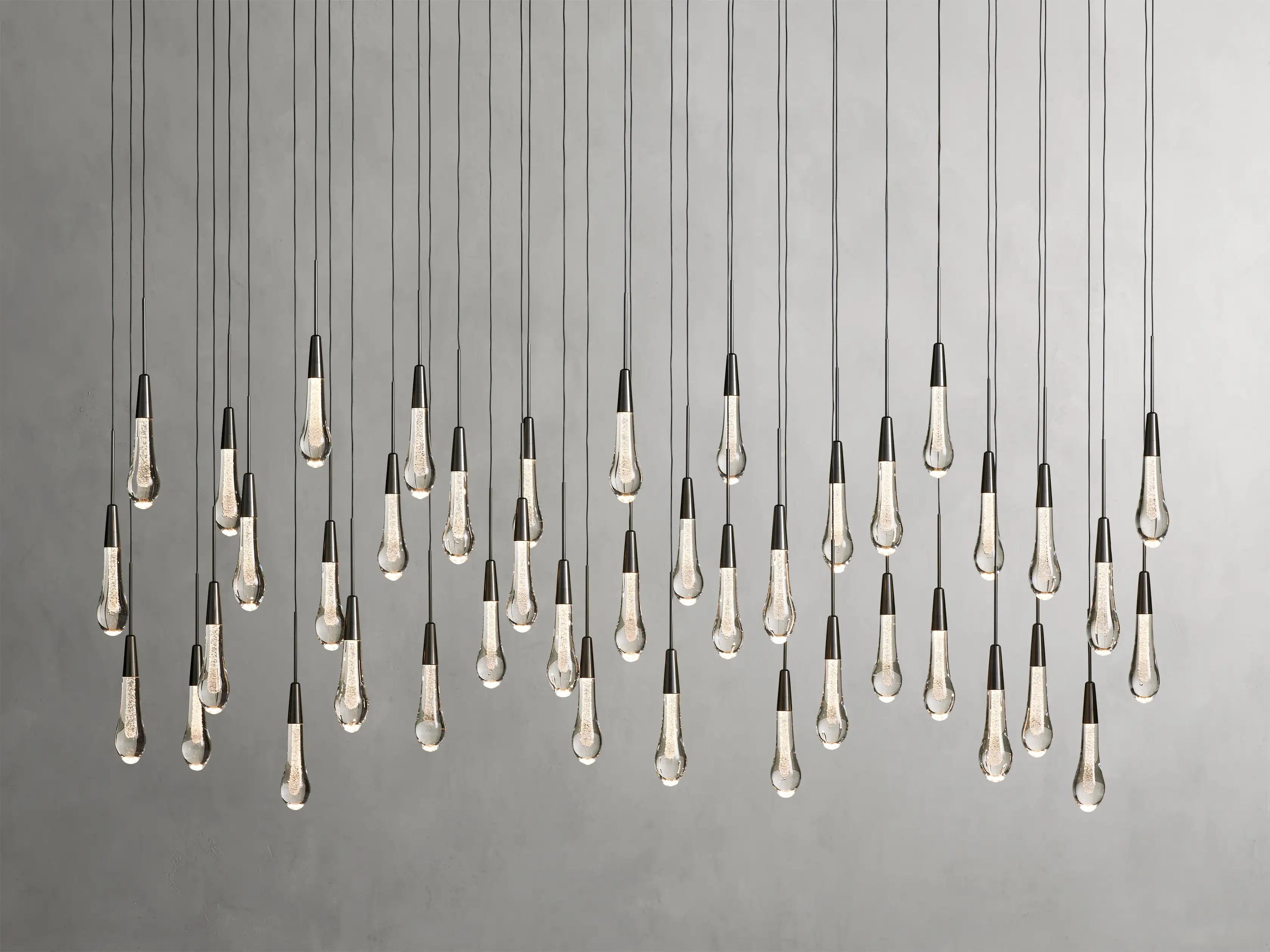 Solitaire Linear Chandelier 37"/ 50"/ 70"/ 87"/ 120"