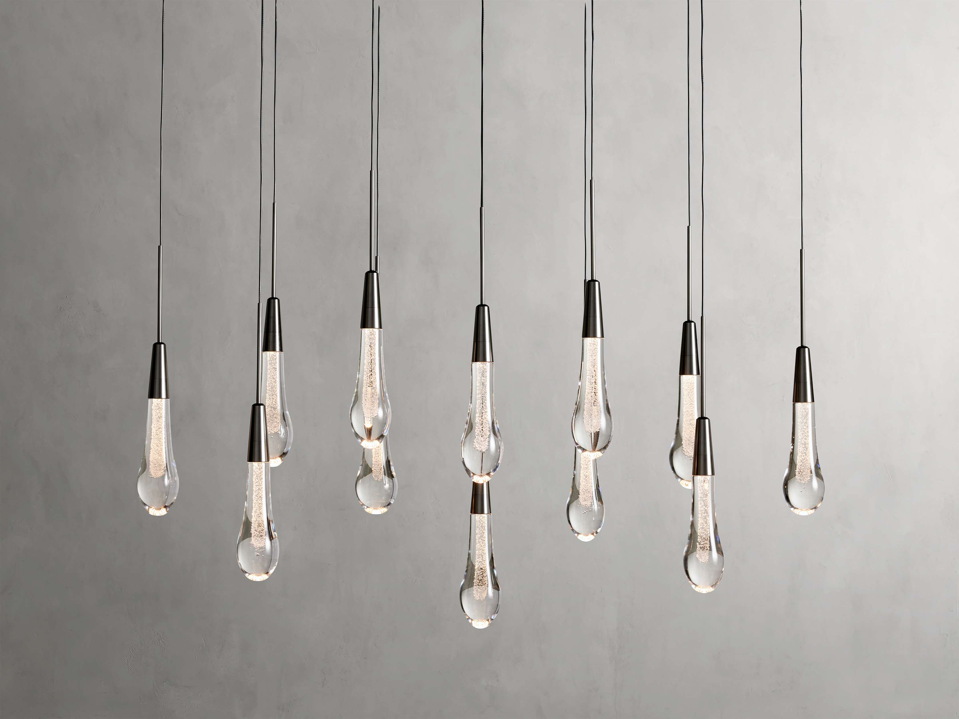 Solitaire Linear Chandelier 37"/ 50"/ 70"/ 87"/ 120"